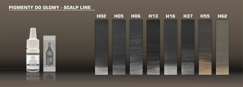 Pigmenty do mikropigmentacji skóry głowy (SMP)