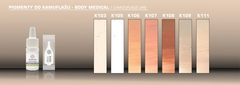 KAMUFLAŻ – pigmenty do medycznej pigmentacji