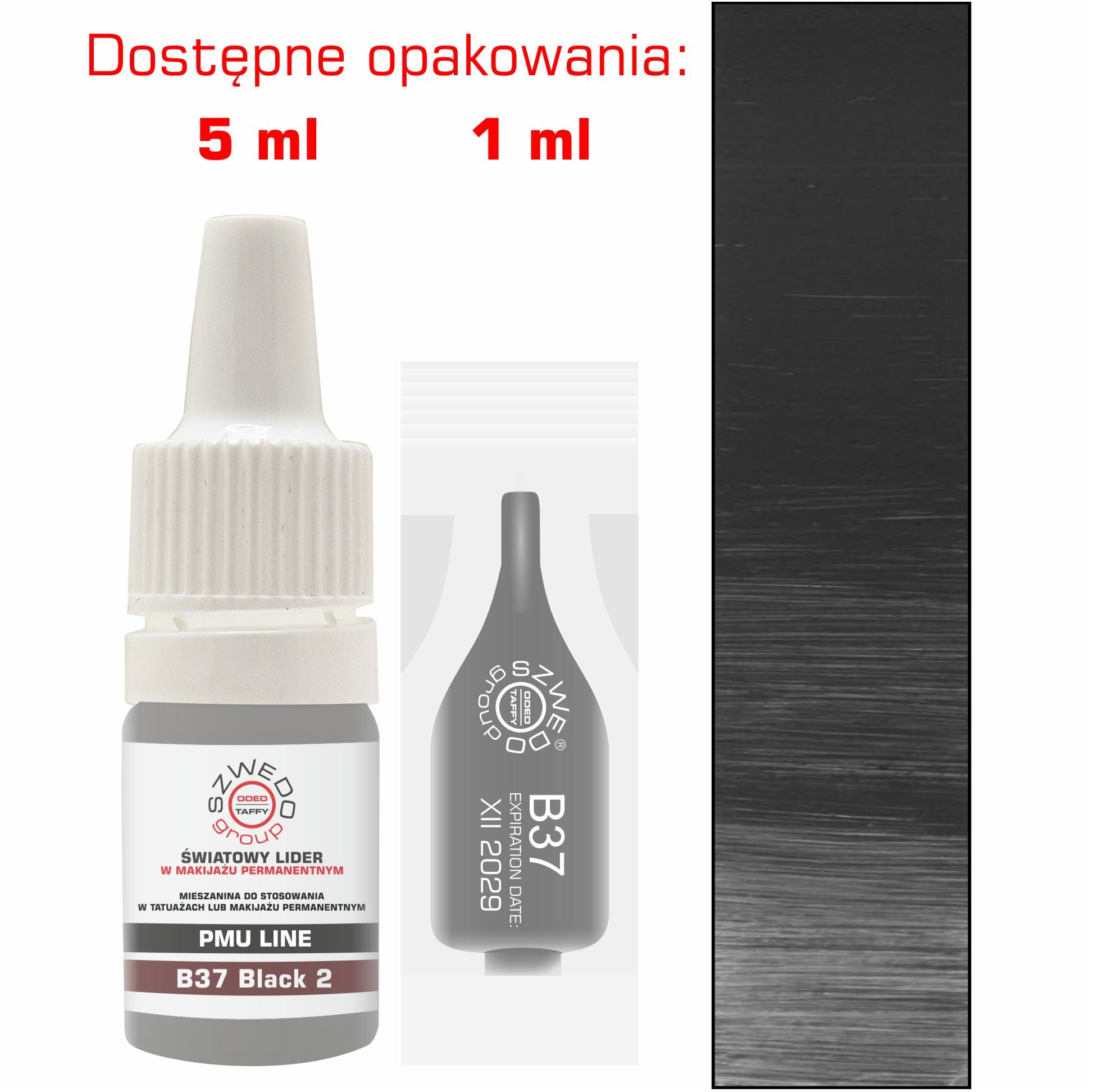 B37 Black 2 – Głęboki Grafitowy Kolor Bez Przebarwień