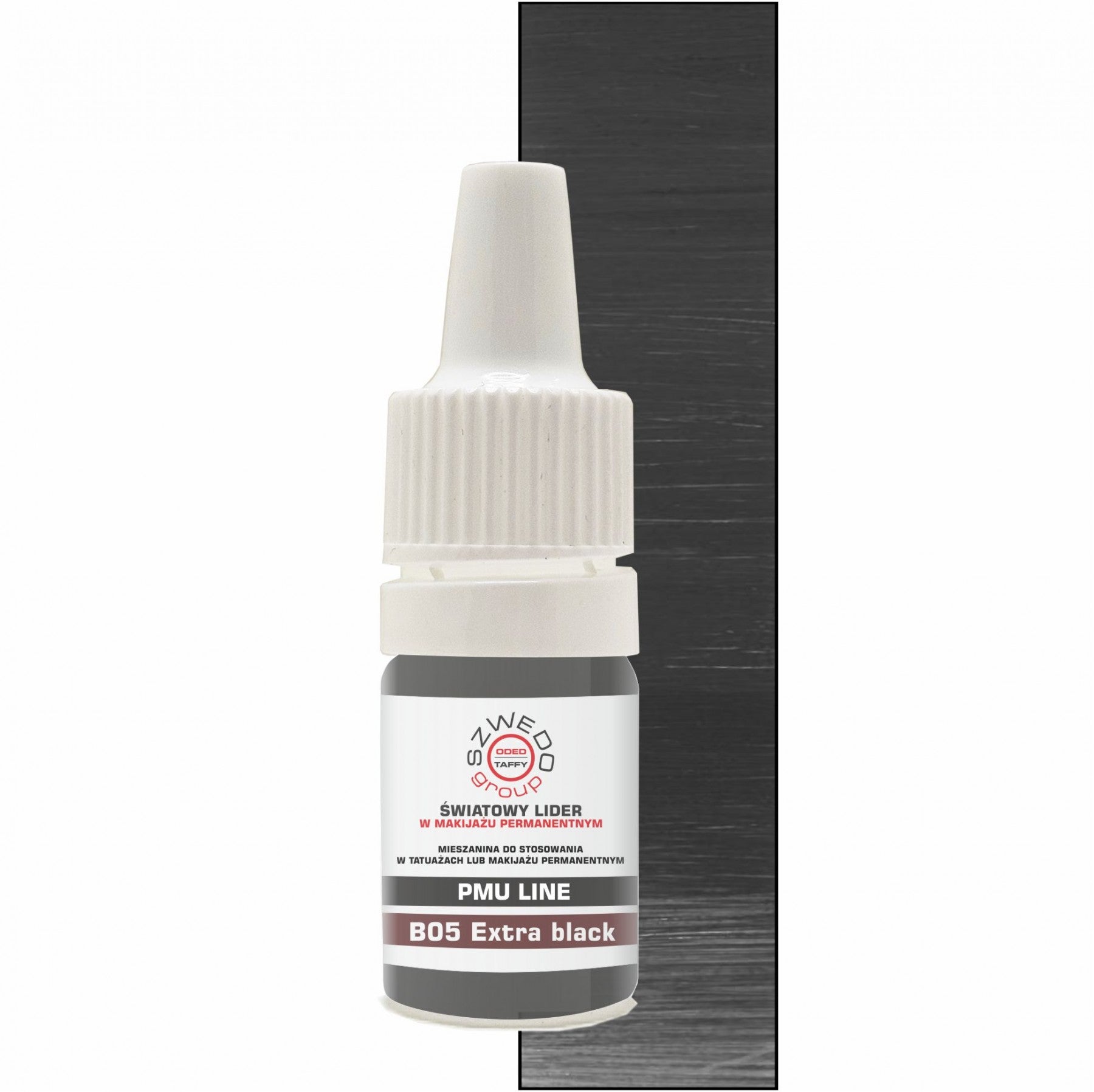 B05 Extra black – intensywny czarny pigment do makijażu permanentnego brwi