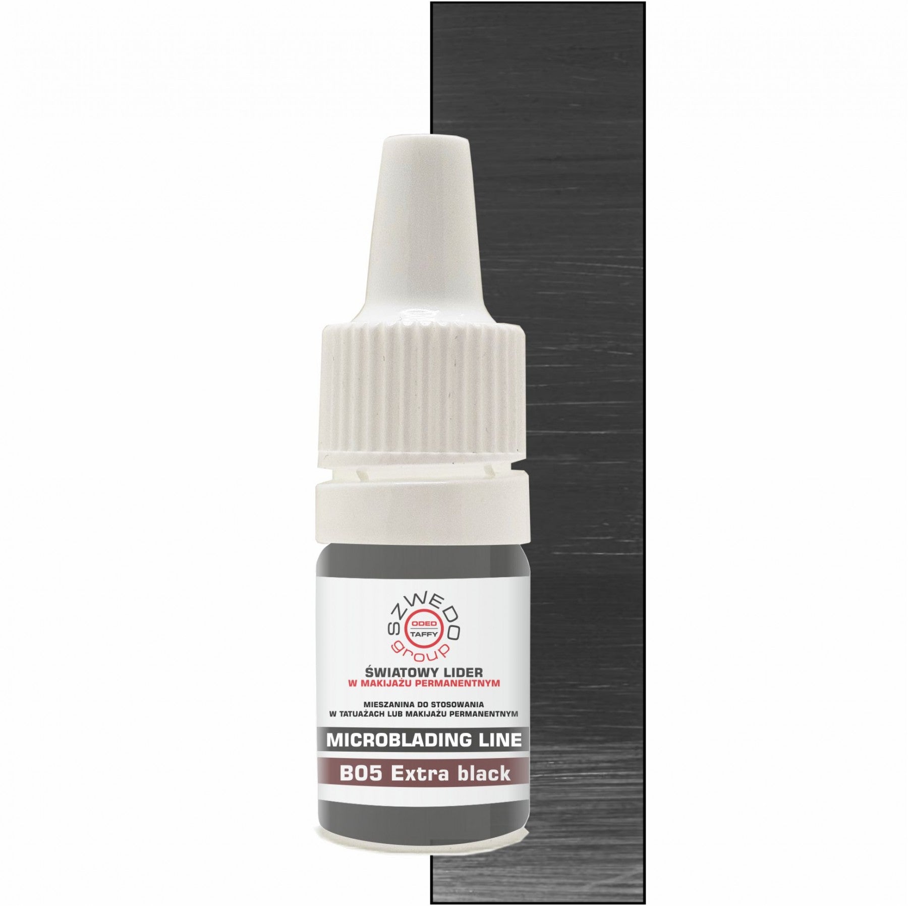 B05 Extra black – intensywny czarny pigment do makijażu permanentnego brwi