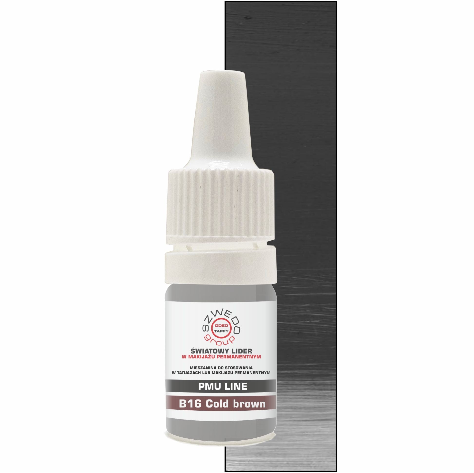 B16 Cold brown – średnio zimny grafit z nutą brązu do pigmentacji brwi