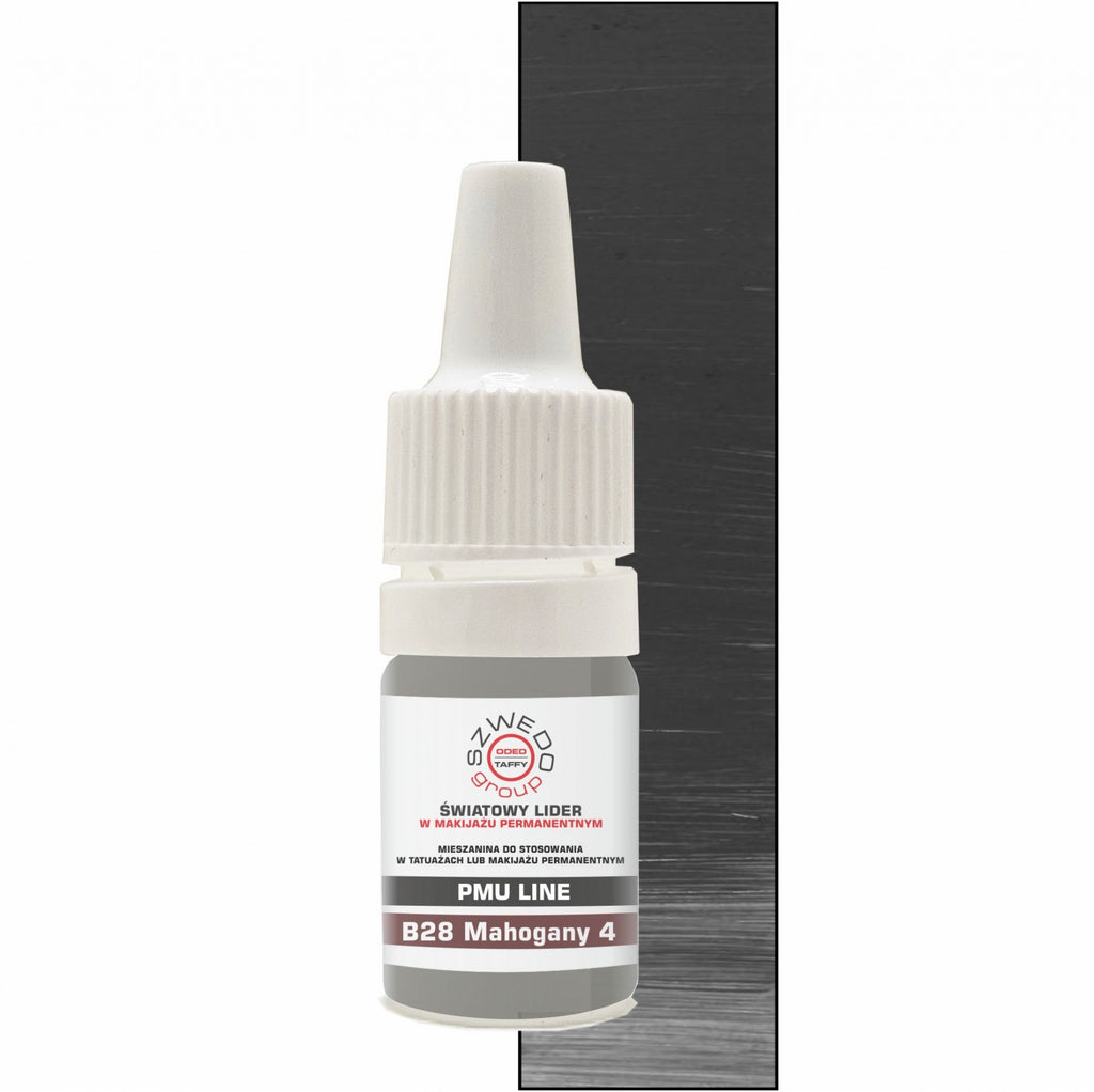 B28 Mahogany 4 - ciepły pigment do brwi