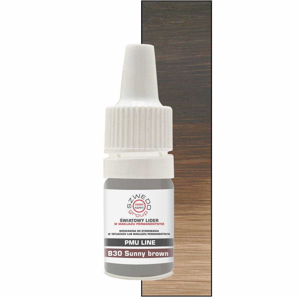 B30 Sunny brown – Subtelny Ciepły Brąz do Makijażu Permanentnego