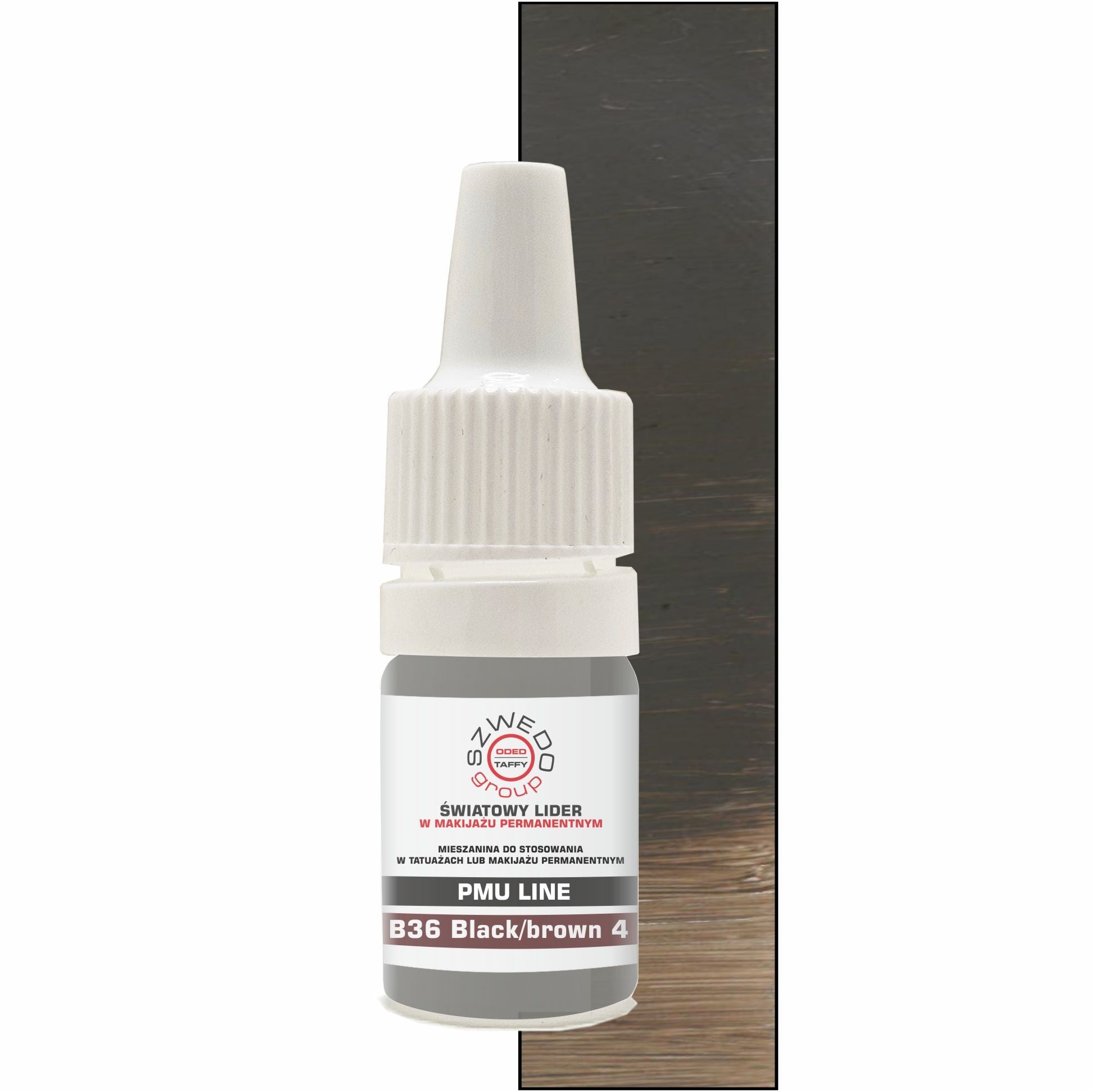 B36 Black/brown 4 – Uniwersalny Brąz do Makijażu Permanentnego
