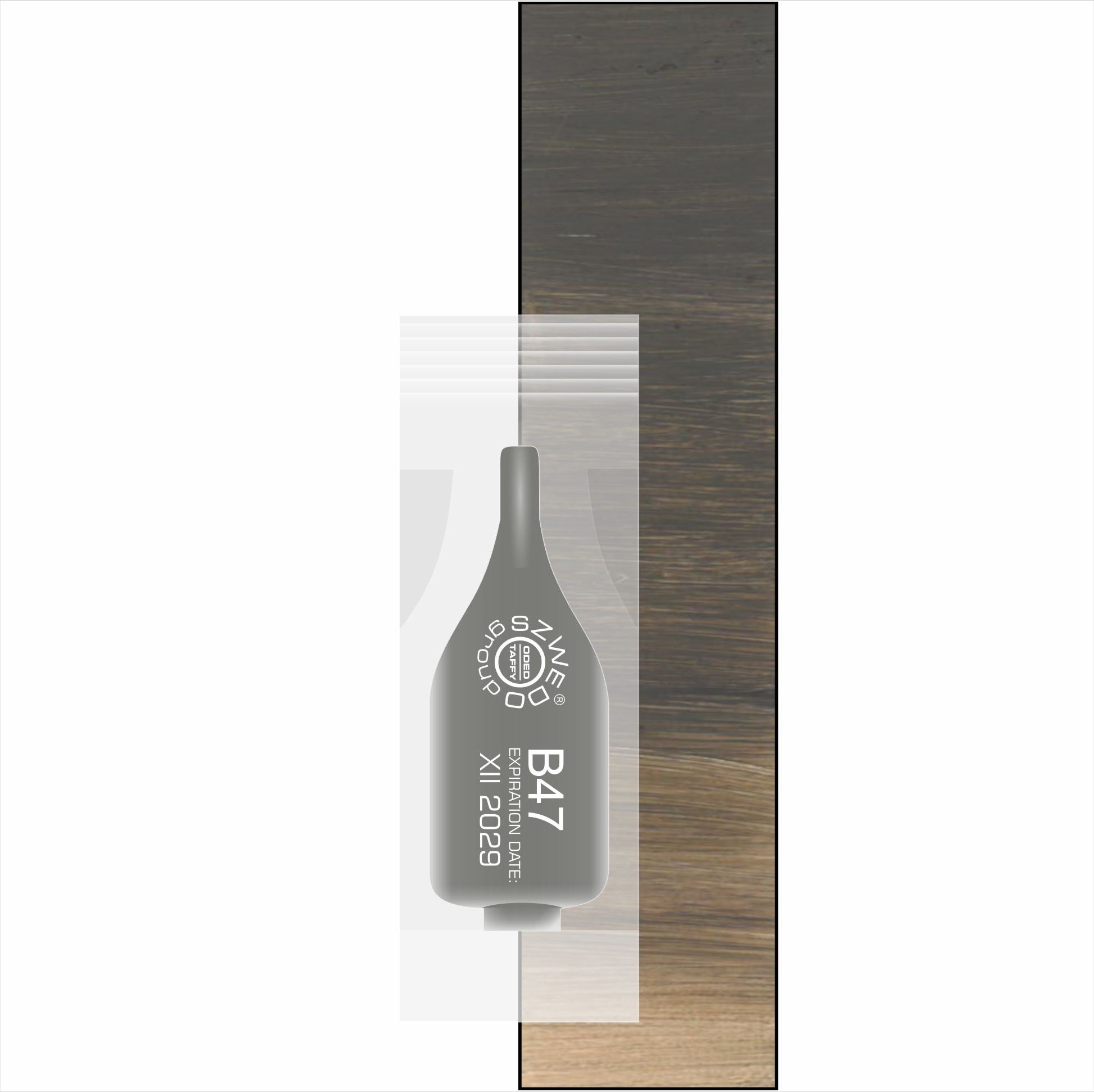 B47 Gray intense – Neutralny szary pigment do makijażu permanentnego brwi