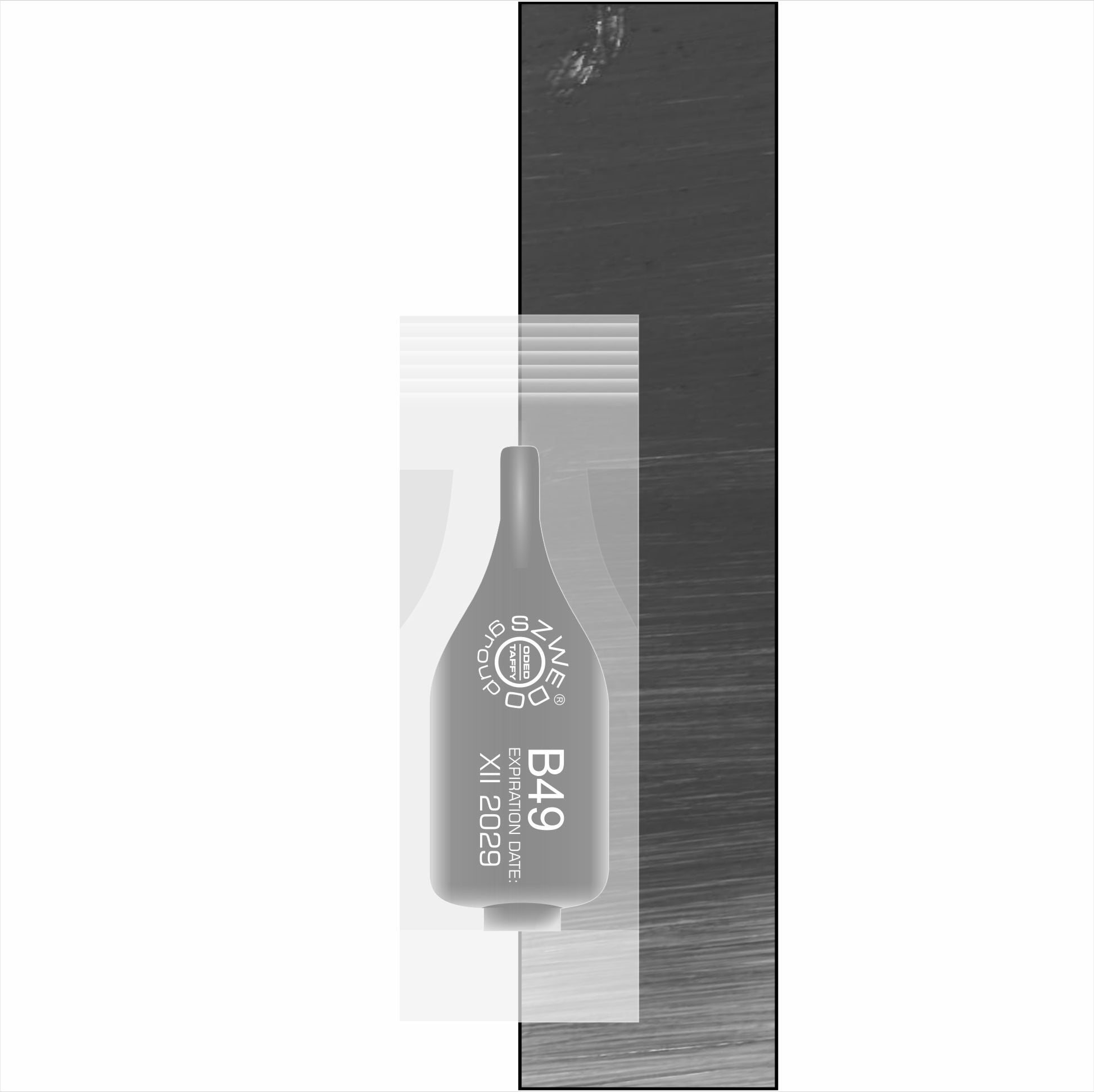 B49 Medium gray – Chłodny, nasycony szary do makijażu permanentnego brwi