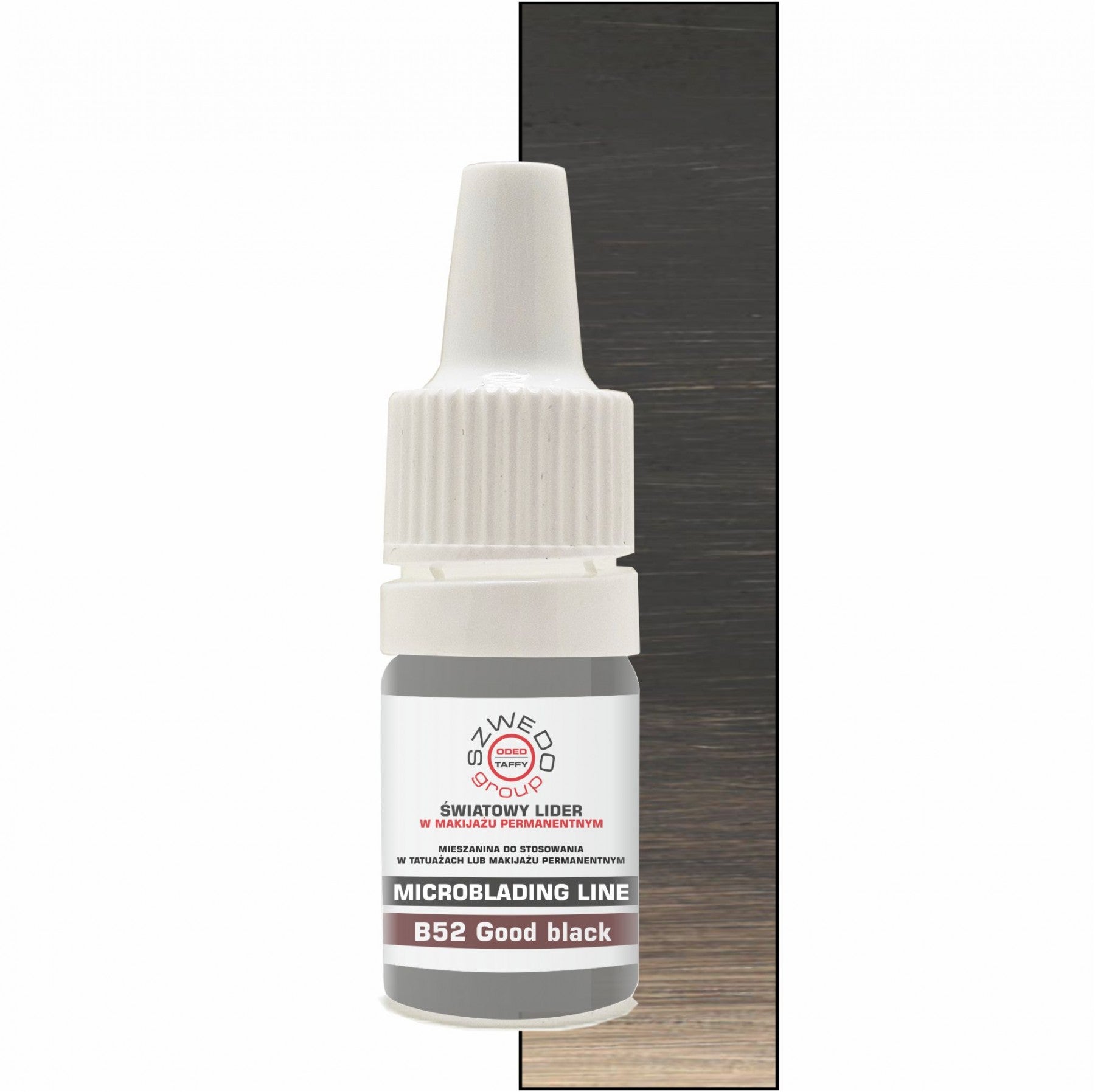 B52 Good black – czarno-brązowy pigment o neutralnej tonacji do makijażu permanentnego brwi