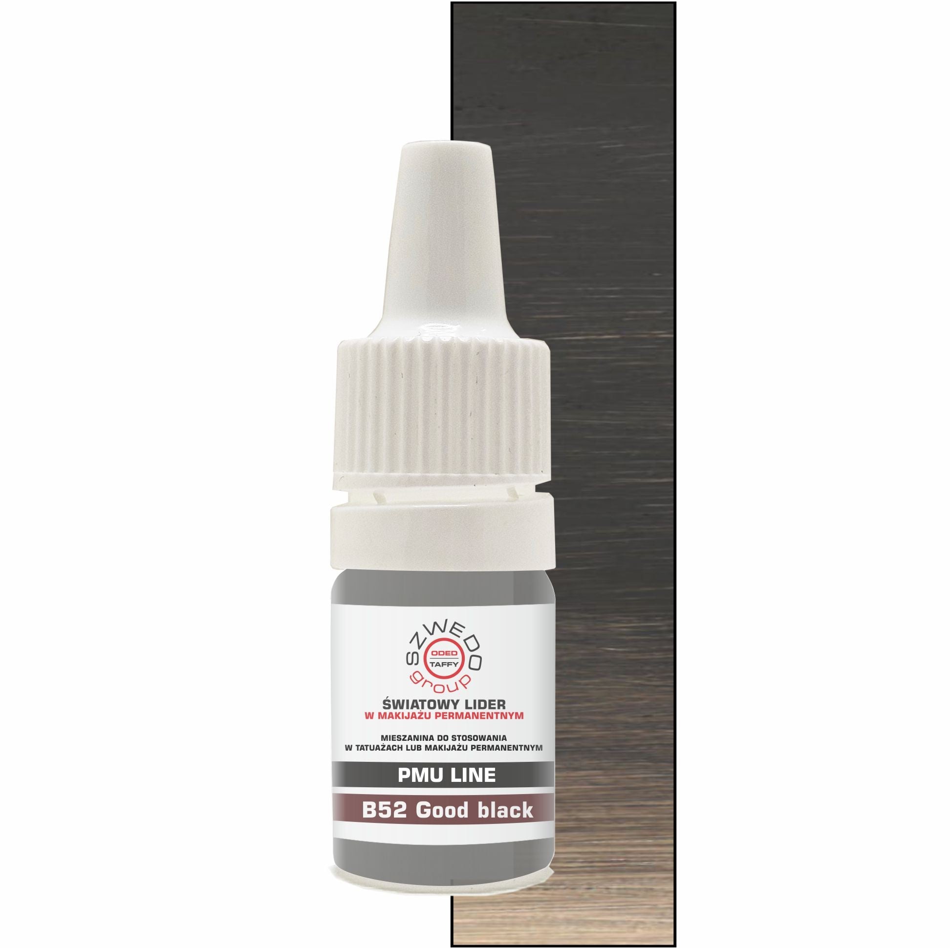 B52 Good black – czarno-brązowy pigment o neutralnej tonacji do makijażu permanentnego brwi