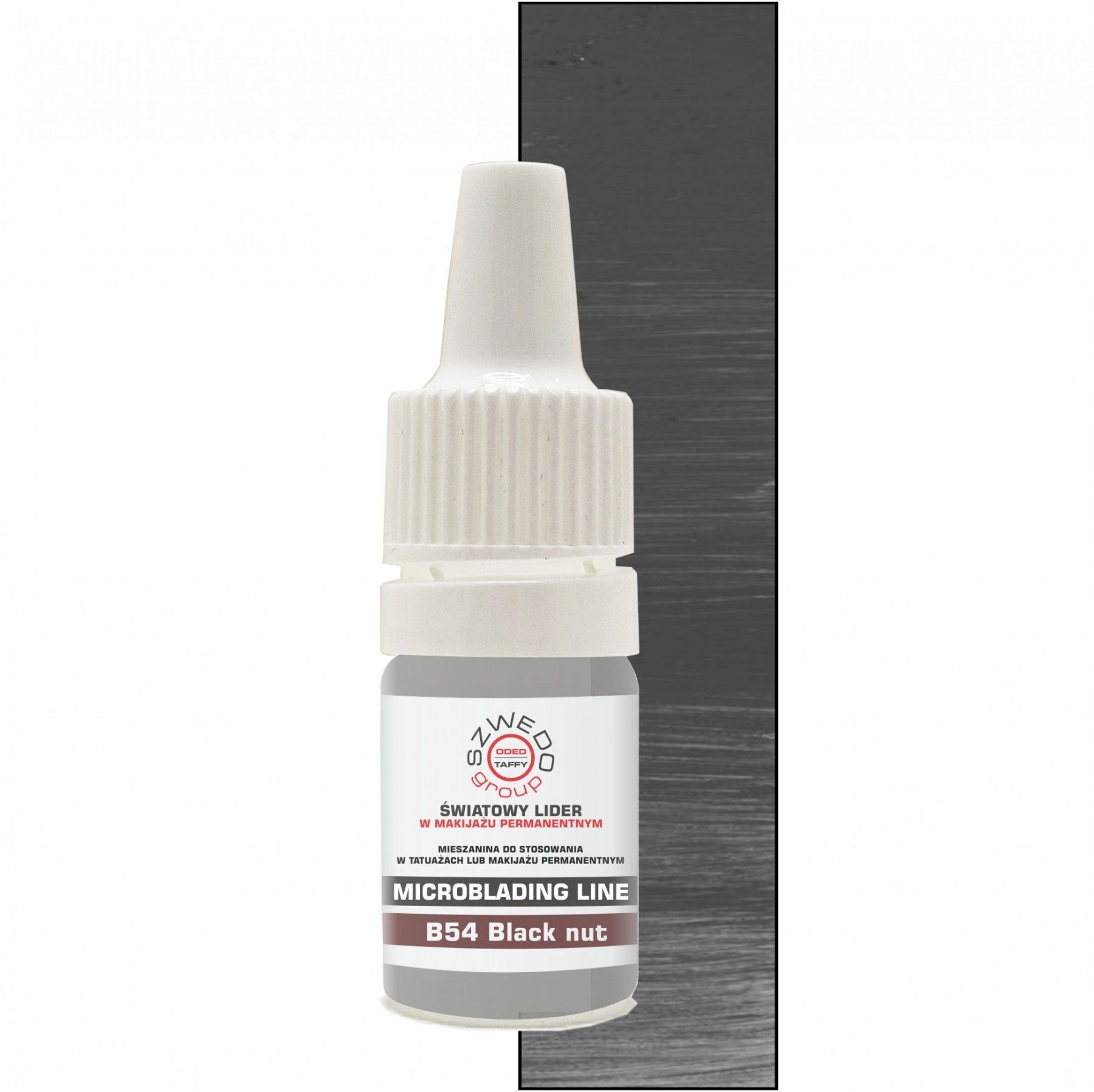 B54 Black nut – chłodny, przyciemniony brąz do makijażu permanentnego brwi