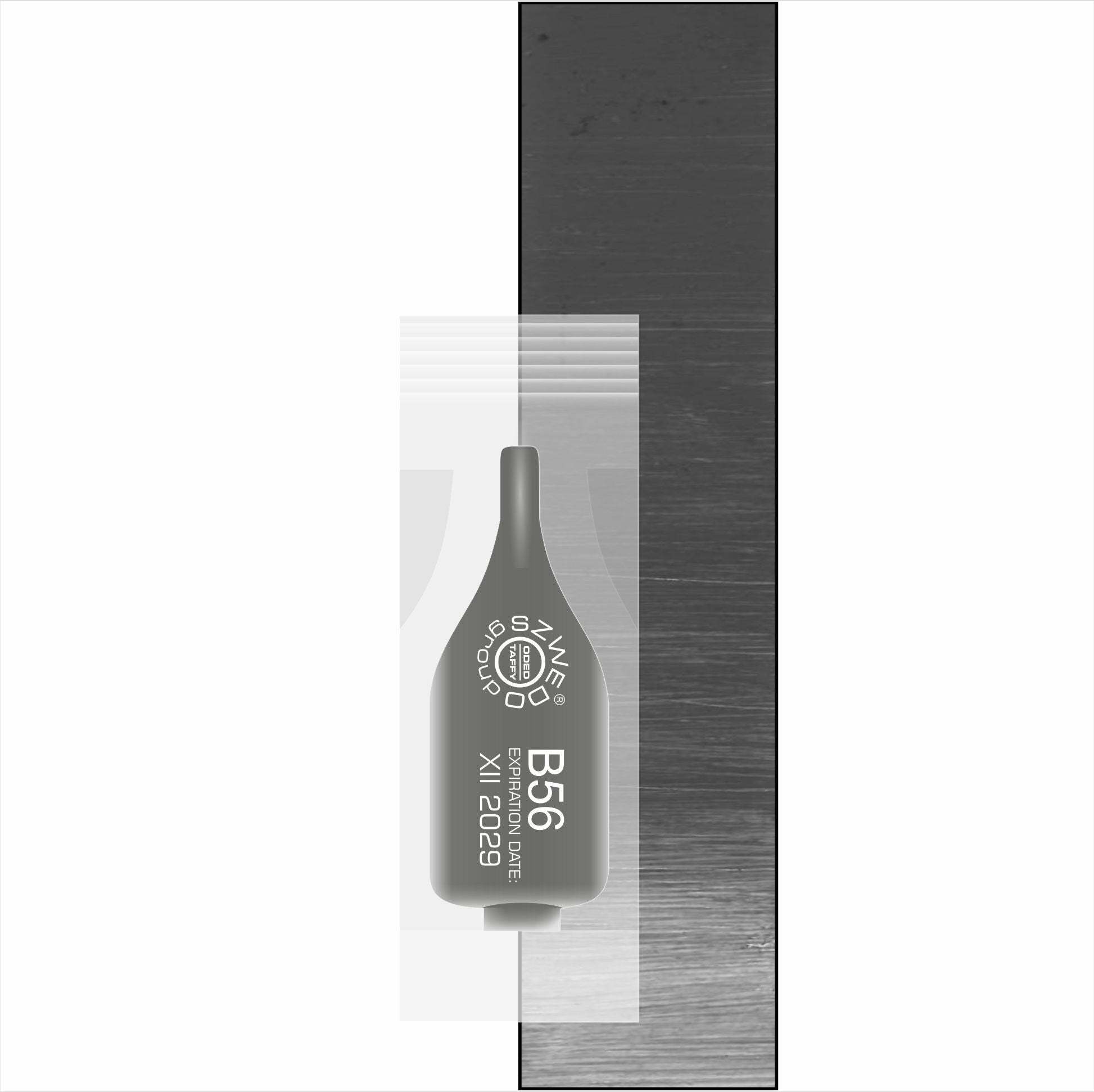 B56 Black in brown – chłodny brąz o grafitowym wykończeniu do makijażu permanentnego brwi