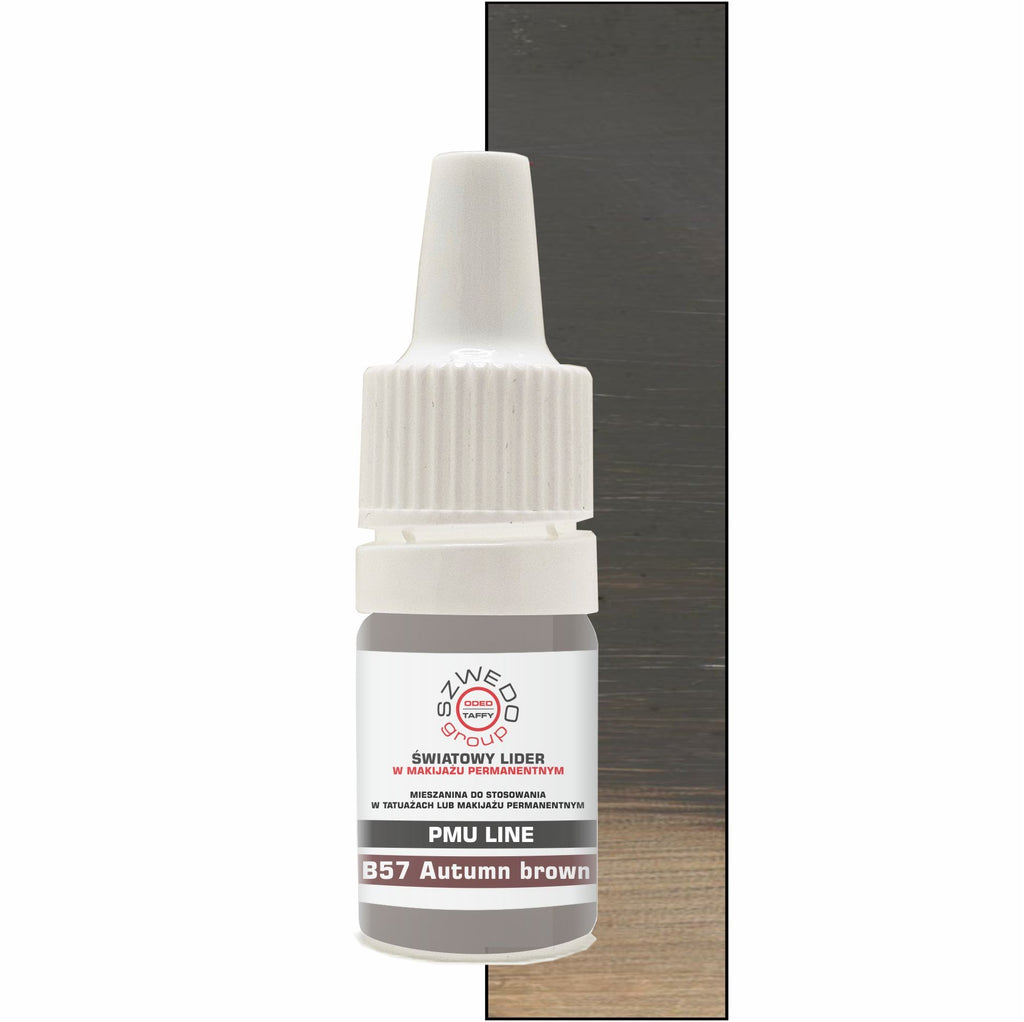 B57 Autumn brown – intensywny neutralny brąz do makijażu permanentnego brwi