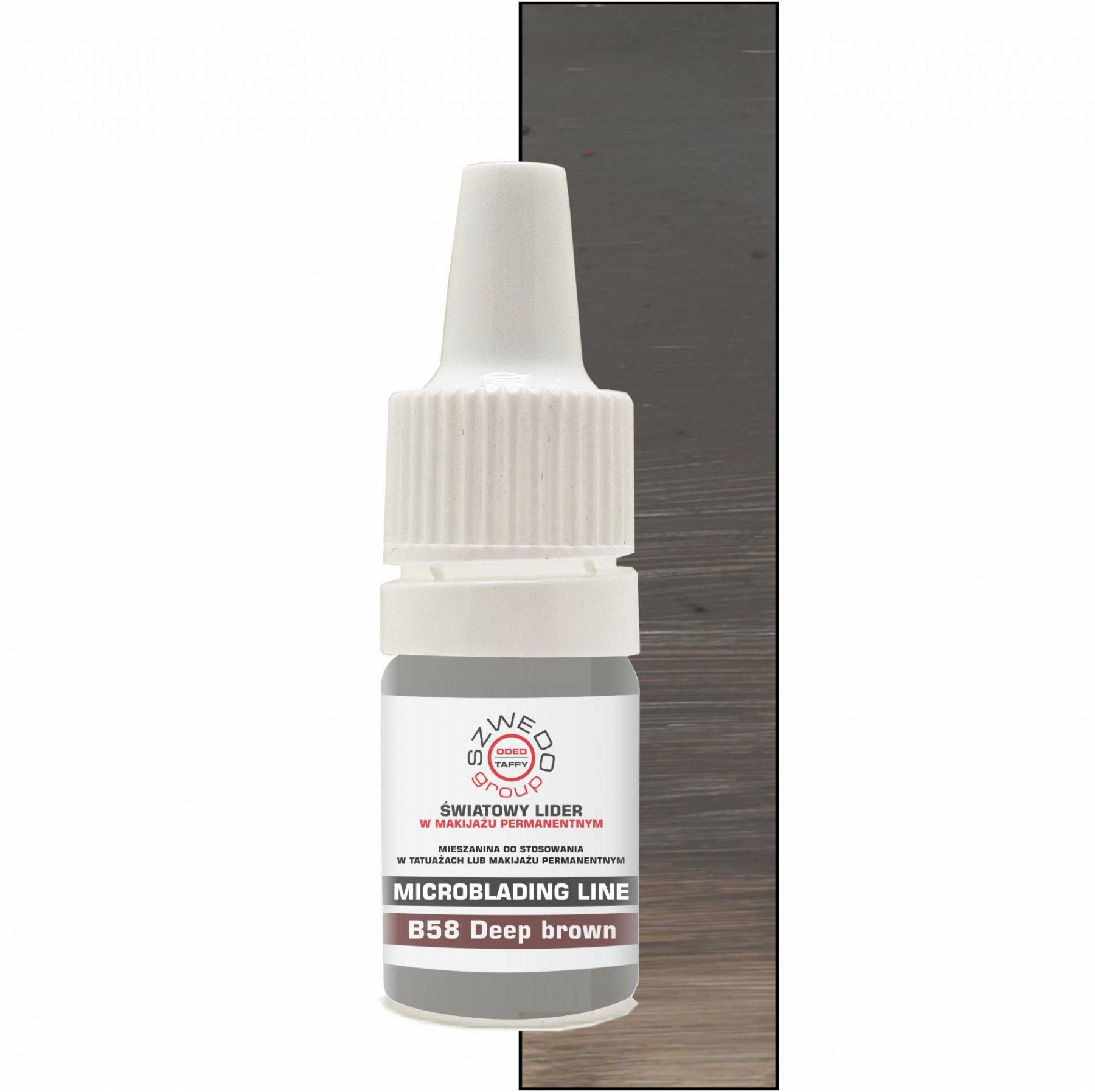 B58 Deep brown – jasny, chłodny brąz do makijażu permanentnego brwi