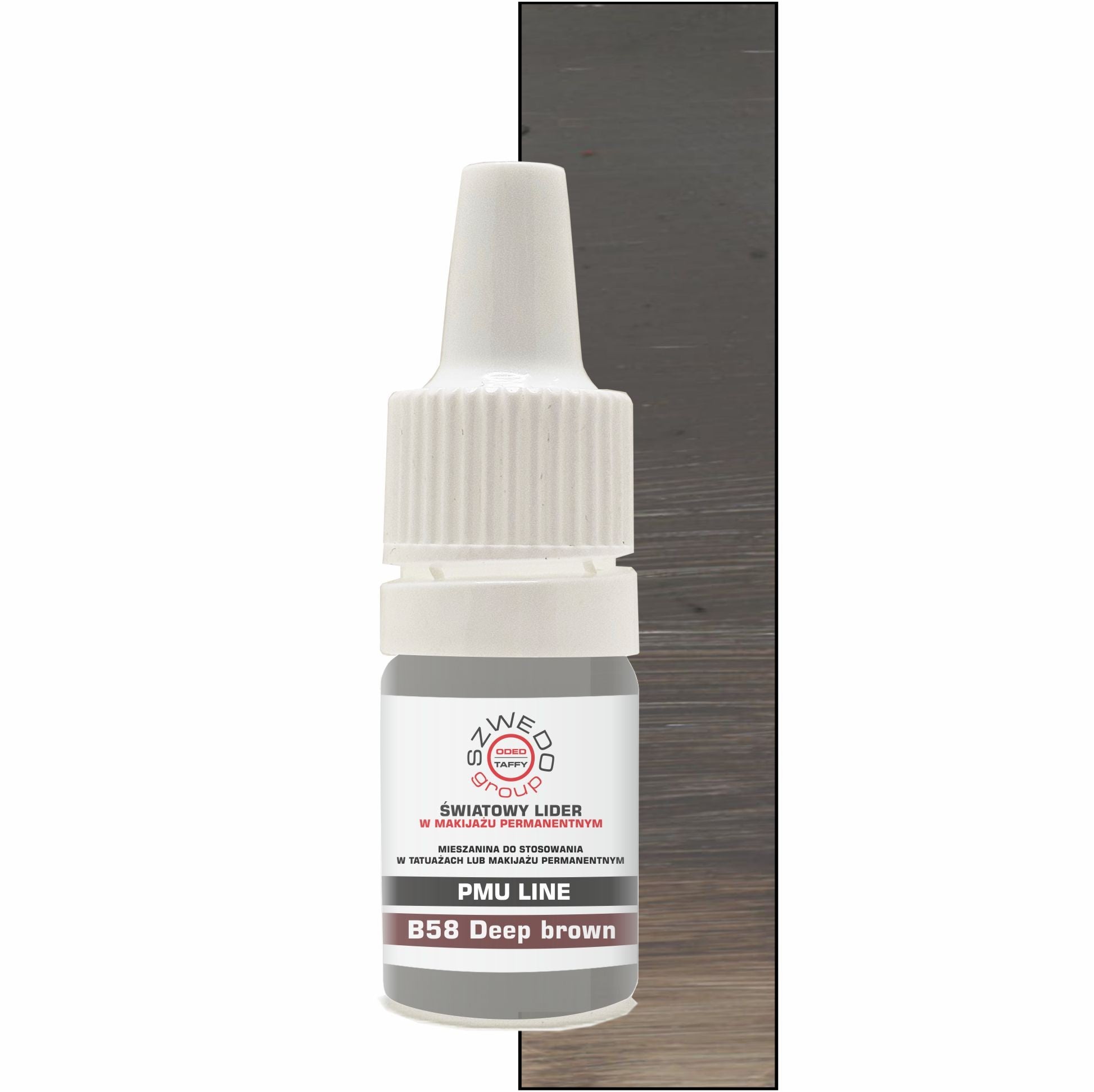 B58 Deep brown – jasny, chłodny brąz do makijażu permanentnego brwi