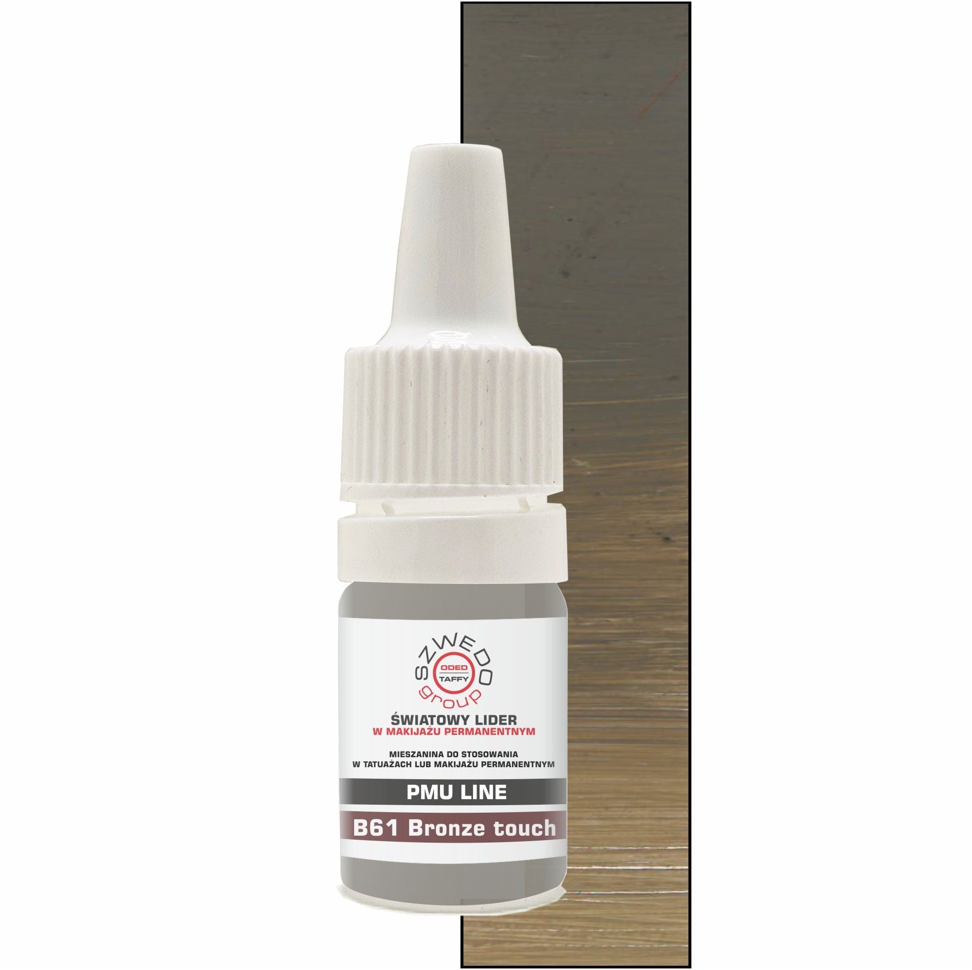 B61 Bronze touch – neutralny słomkowo-brązowy pigment do makijażu permanentnego brwi