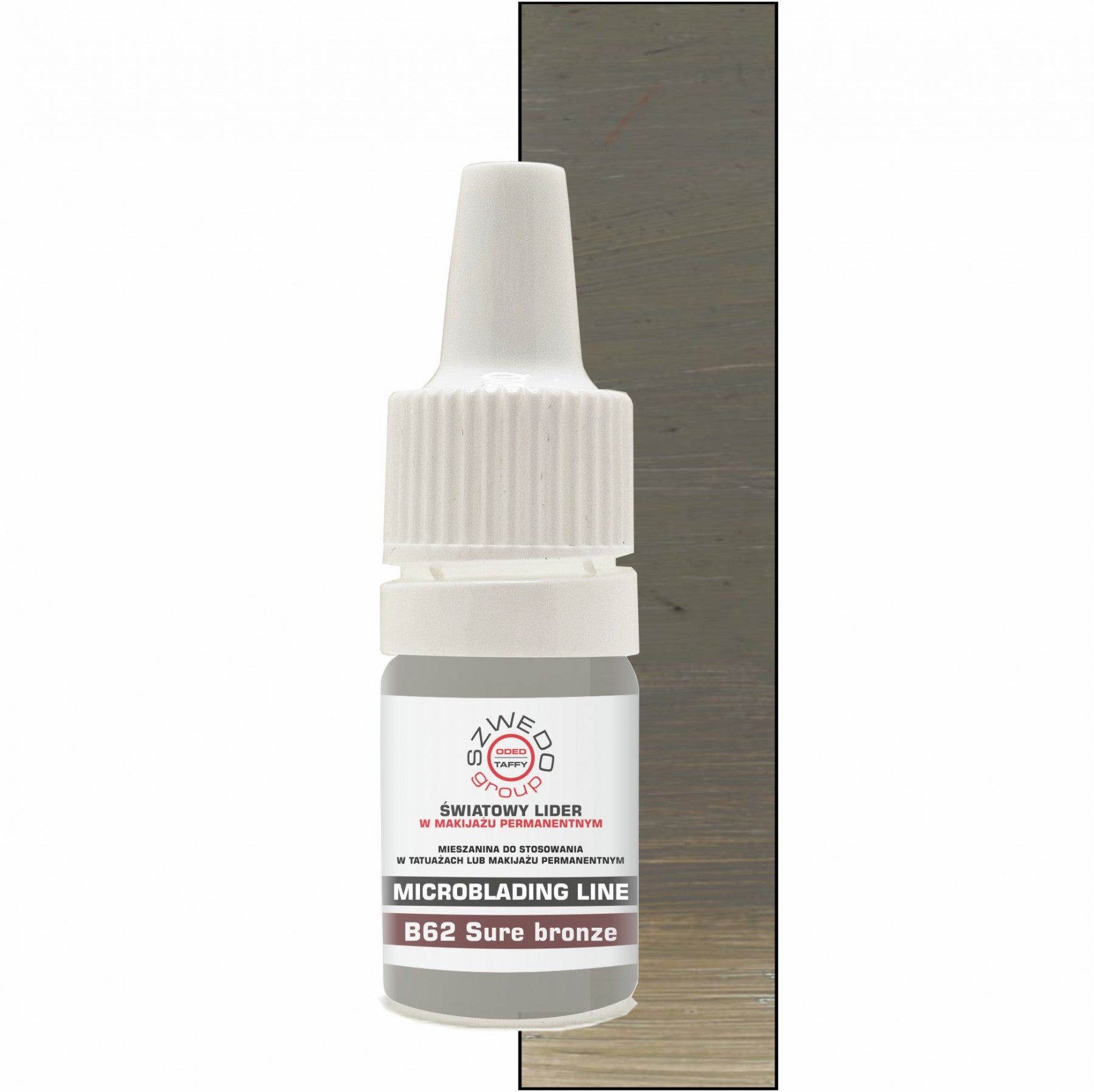 B62 Sure bronze – neutralny grafitowo-brązowy pigment do makijażu permanentnego brwi