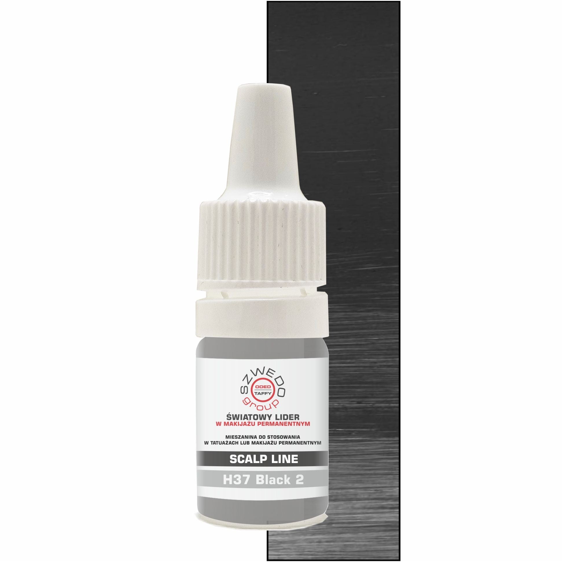 H37 Black 2 – czarny pigment do mikropigmentacji skóry głowy o bardzo wysokim nasyceniu