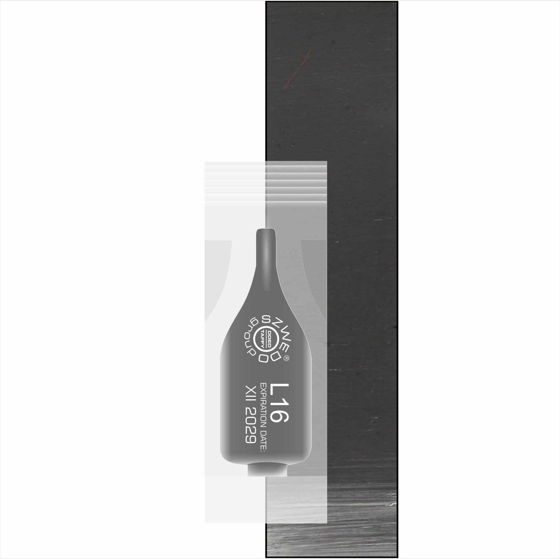 L16 Winter black – neutralny czarny pigment do makijażu permanentnego kresek