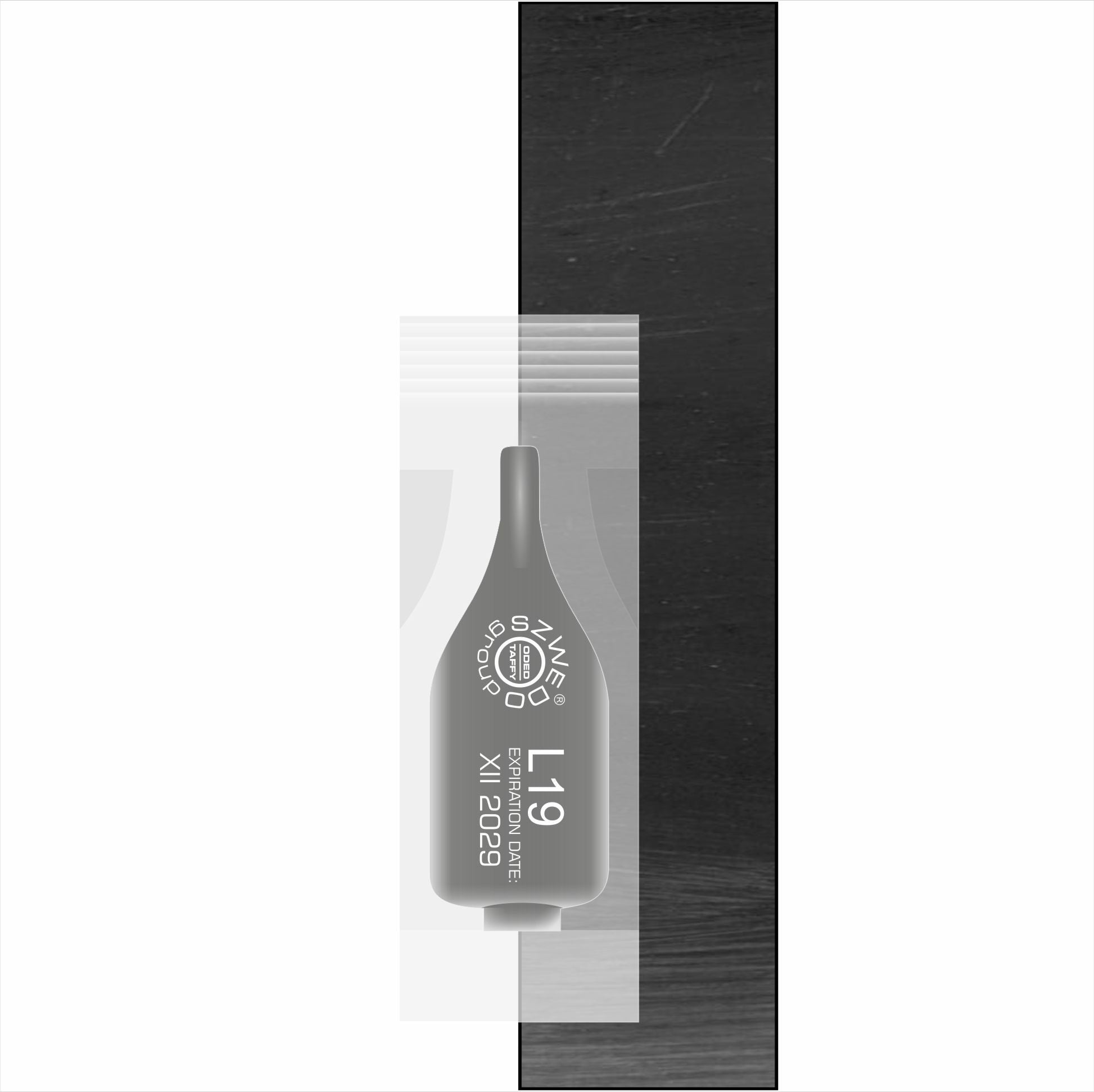 L19 Shiny black – głęboki czarny pigment do makijażu permanentnego i tatuażu