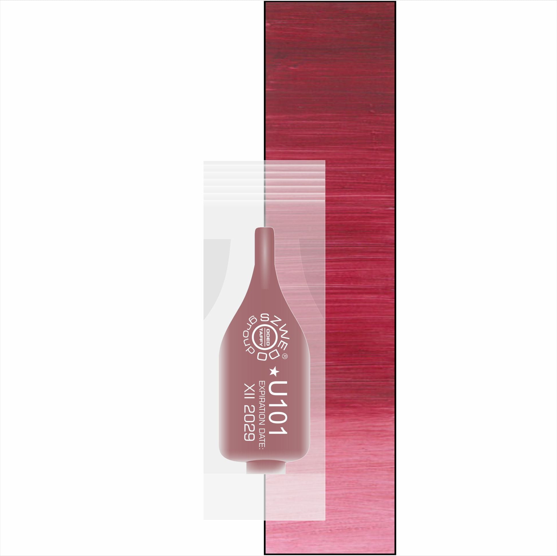 U101 Burgundy1 (INTENSE) – intensywny rubinowo-brązowy pigment do makijażu permanentnego ust
