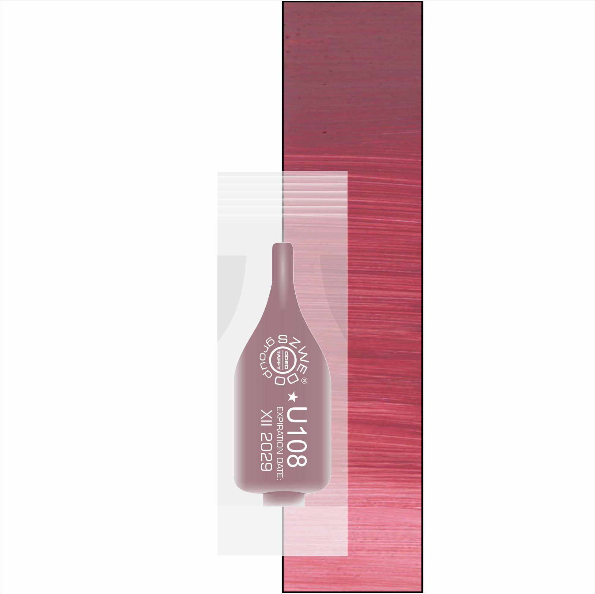 U108 Pastel brown (INTENSE) – czerwono-brązowy pigment do makijażu permanentnego ust
