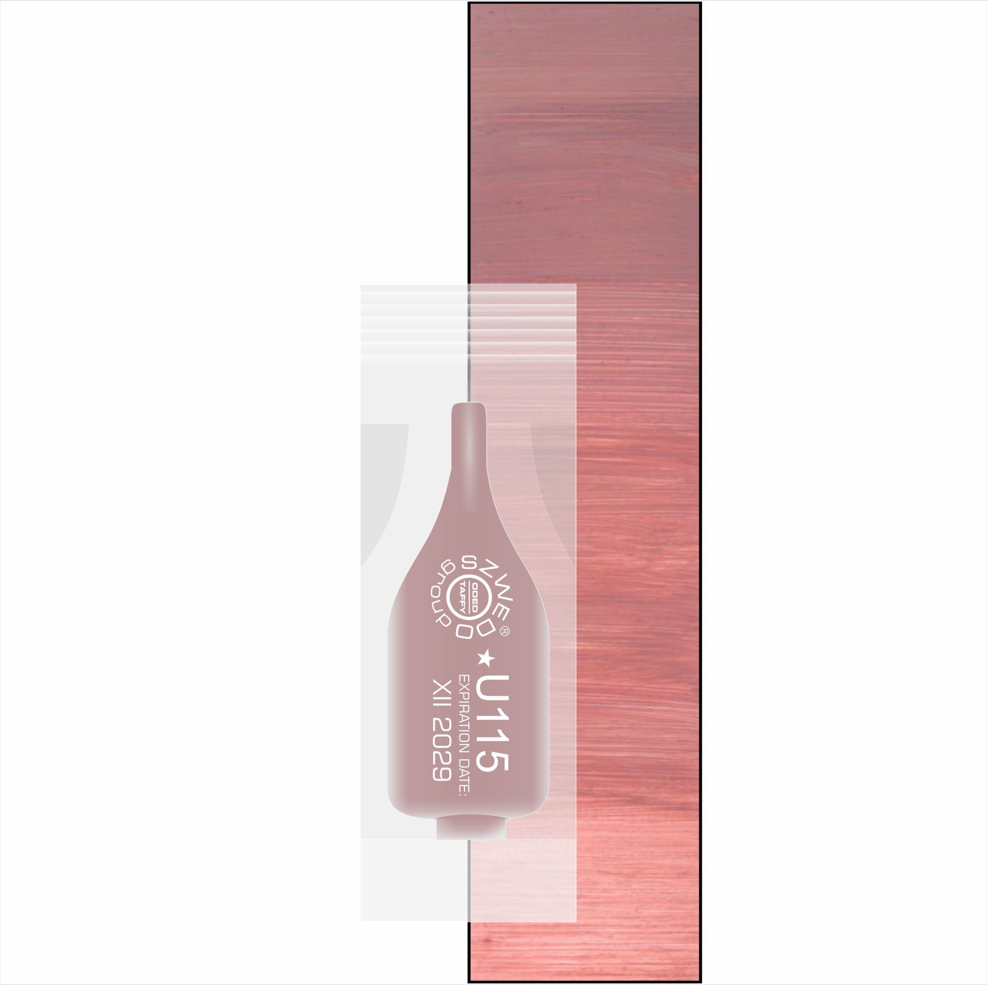 U115 Young burgundy – jasny nude z różową nutą do makijażu permanentnego ust