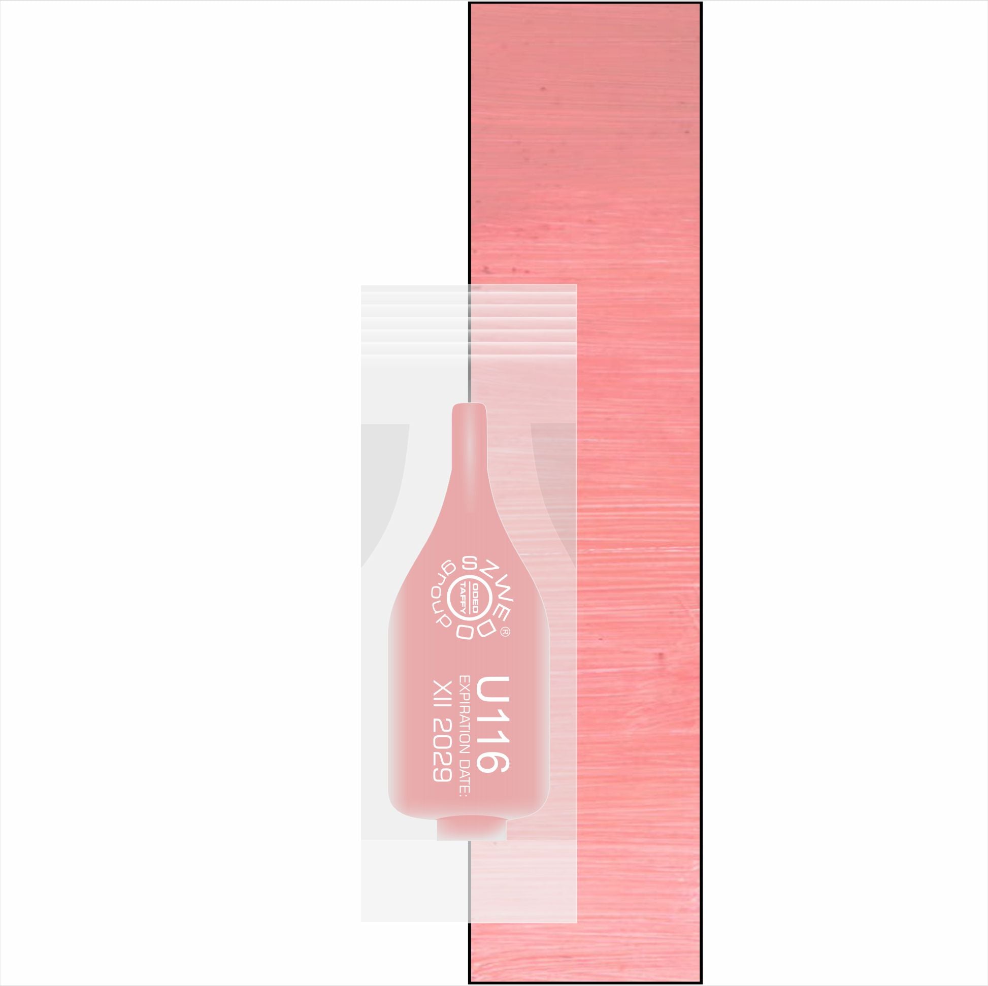 U116 Nude Rose – pudrowy pigment nude do makijażu permanentnego ust