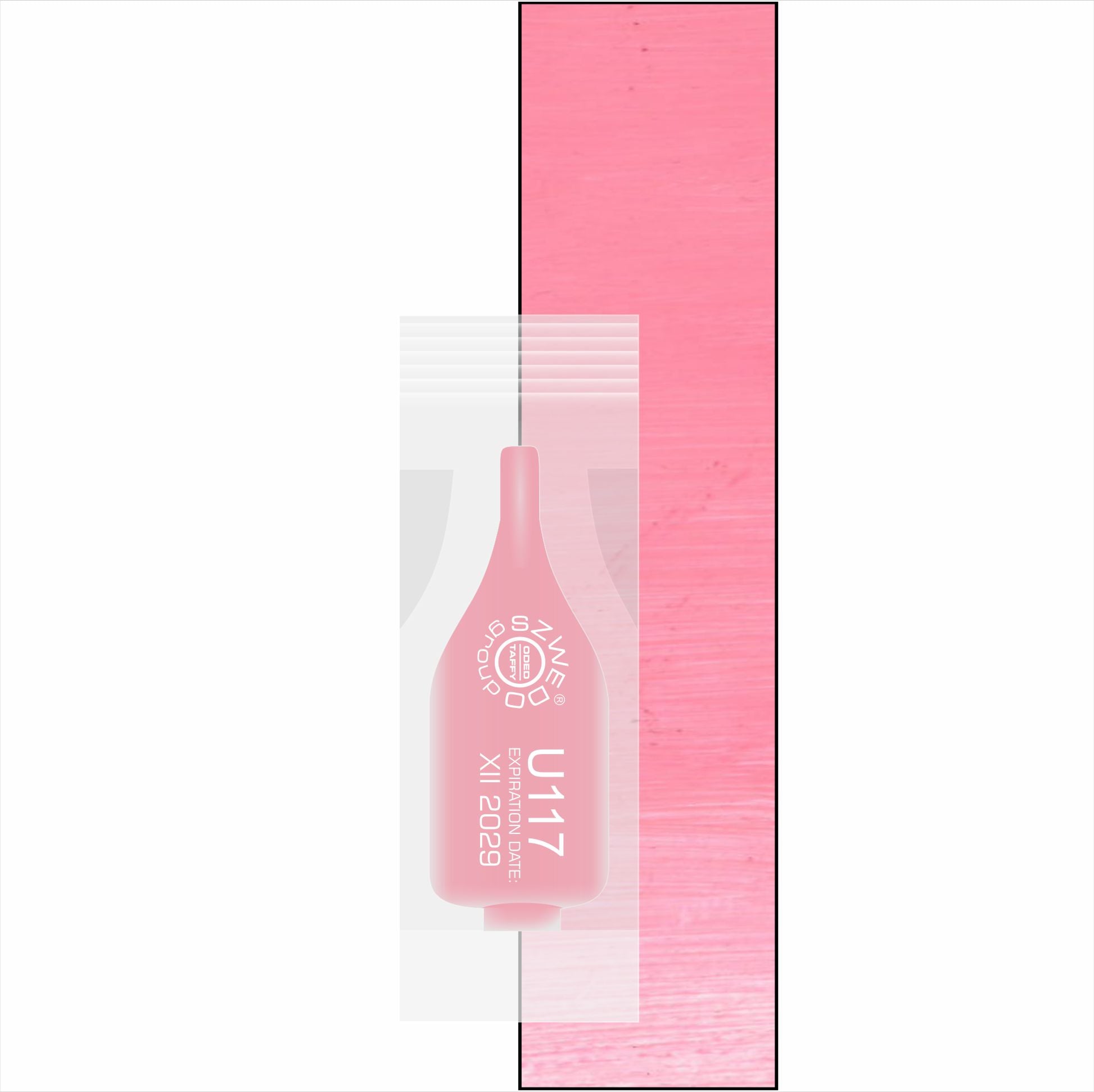 U117 Young Rose – bardzo jasny różowy pigment do makijażu permanentnego ust