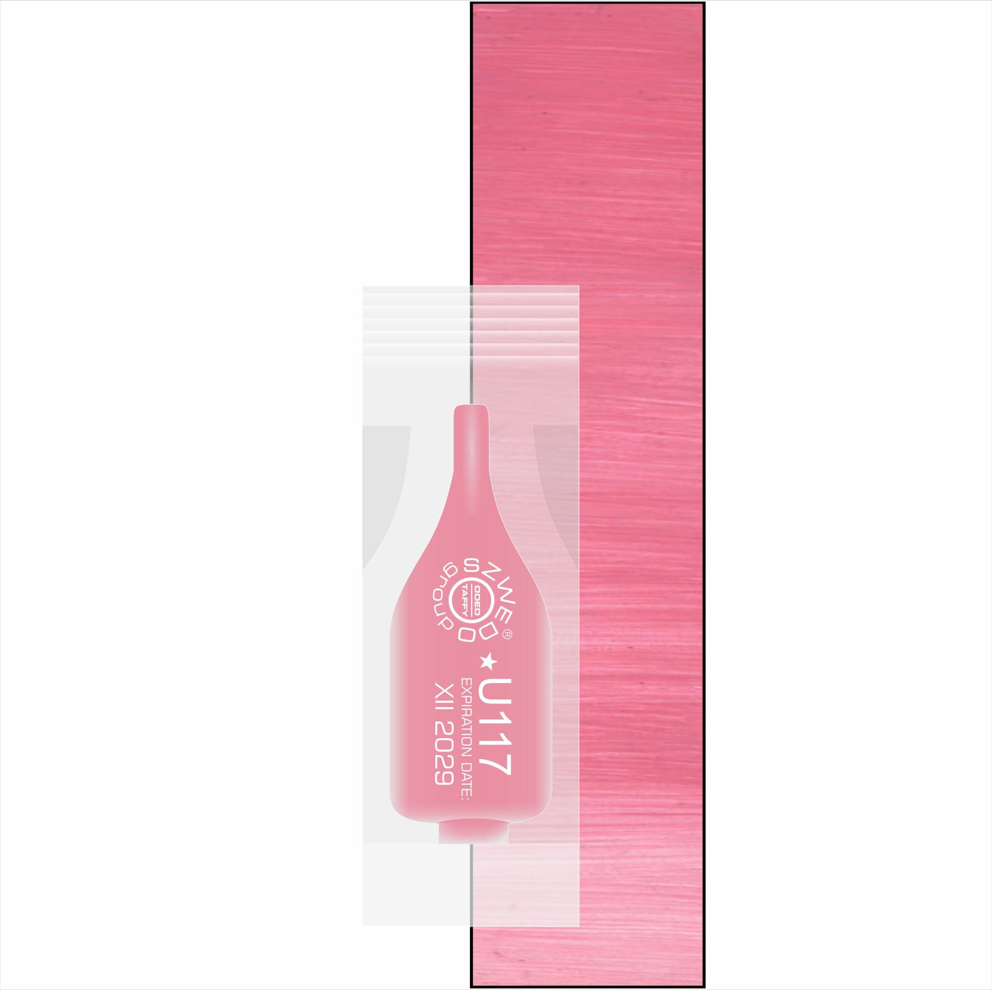 U117 Young rose (INTENSE) – jasny chłodny róż do makijażu permanentnego ust