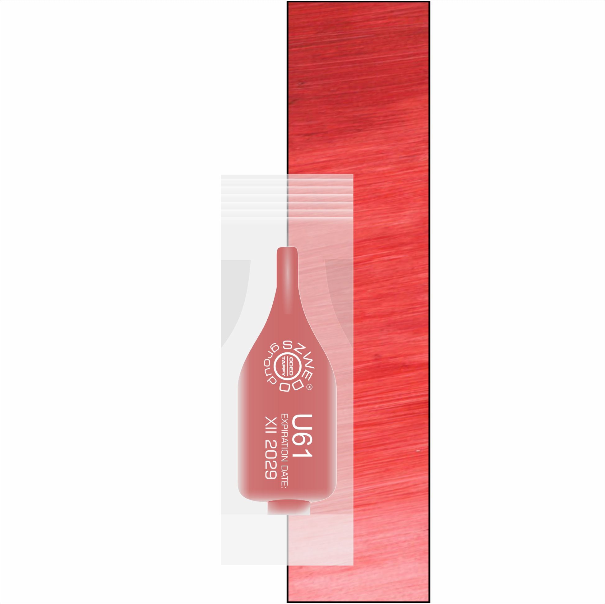 U61 Poppy – transparentny czerwony pigment do makijażu permanentnego ust