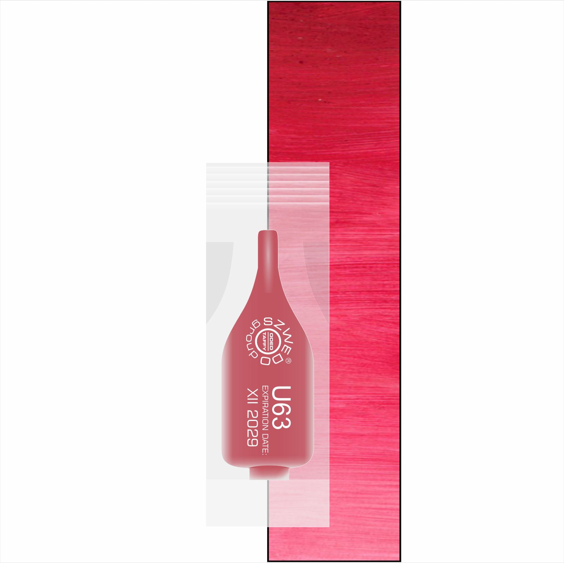 U63 Italy red – neutralny, lekko chłodny rubinowy pigment do ust