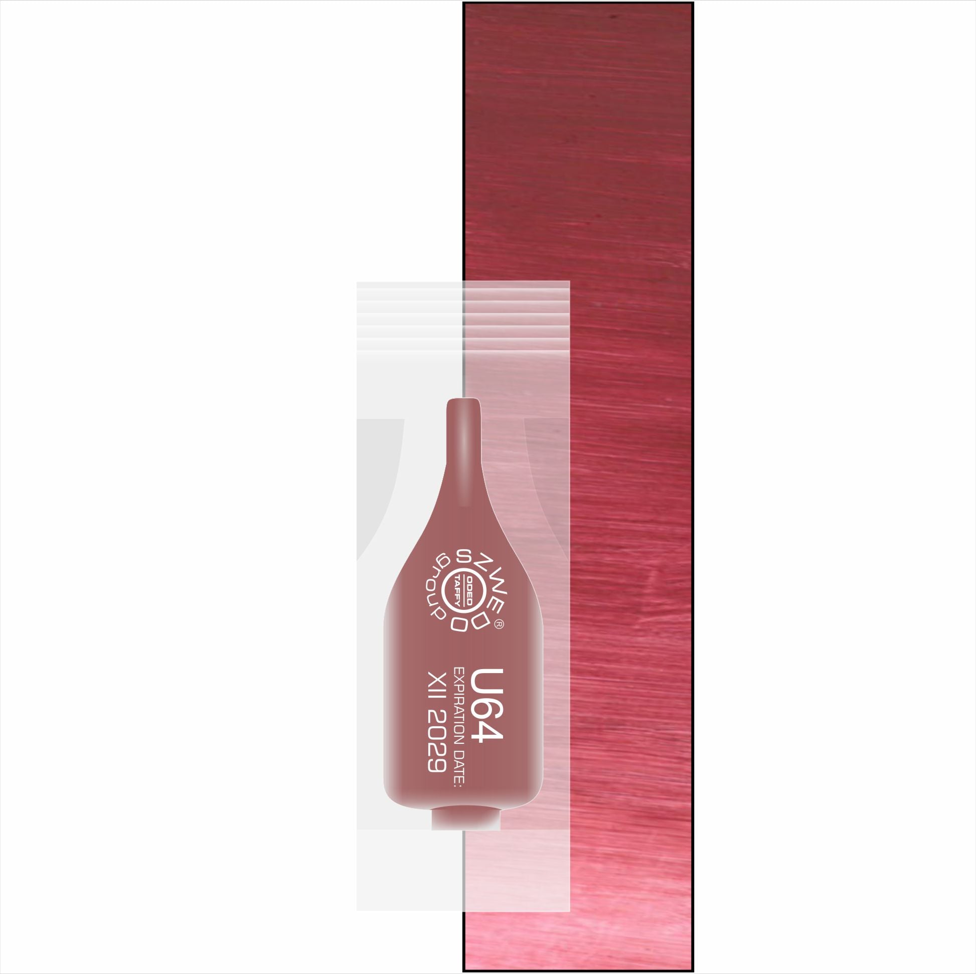 U64 Red Grape – ciemny czerwono-brązowy pigment do makijażu permanentnego ust