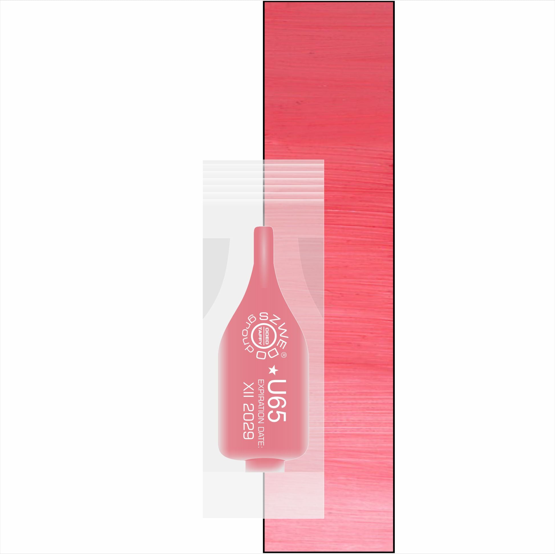 U65 Warm Pink (INTENSE) – pudrowy róż z efektem nude do makijażu permanentnego ust