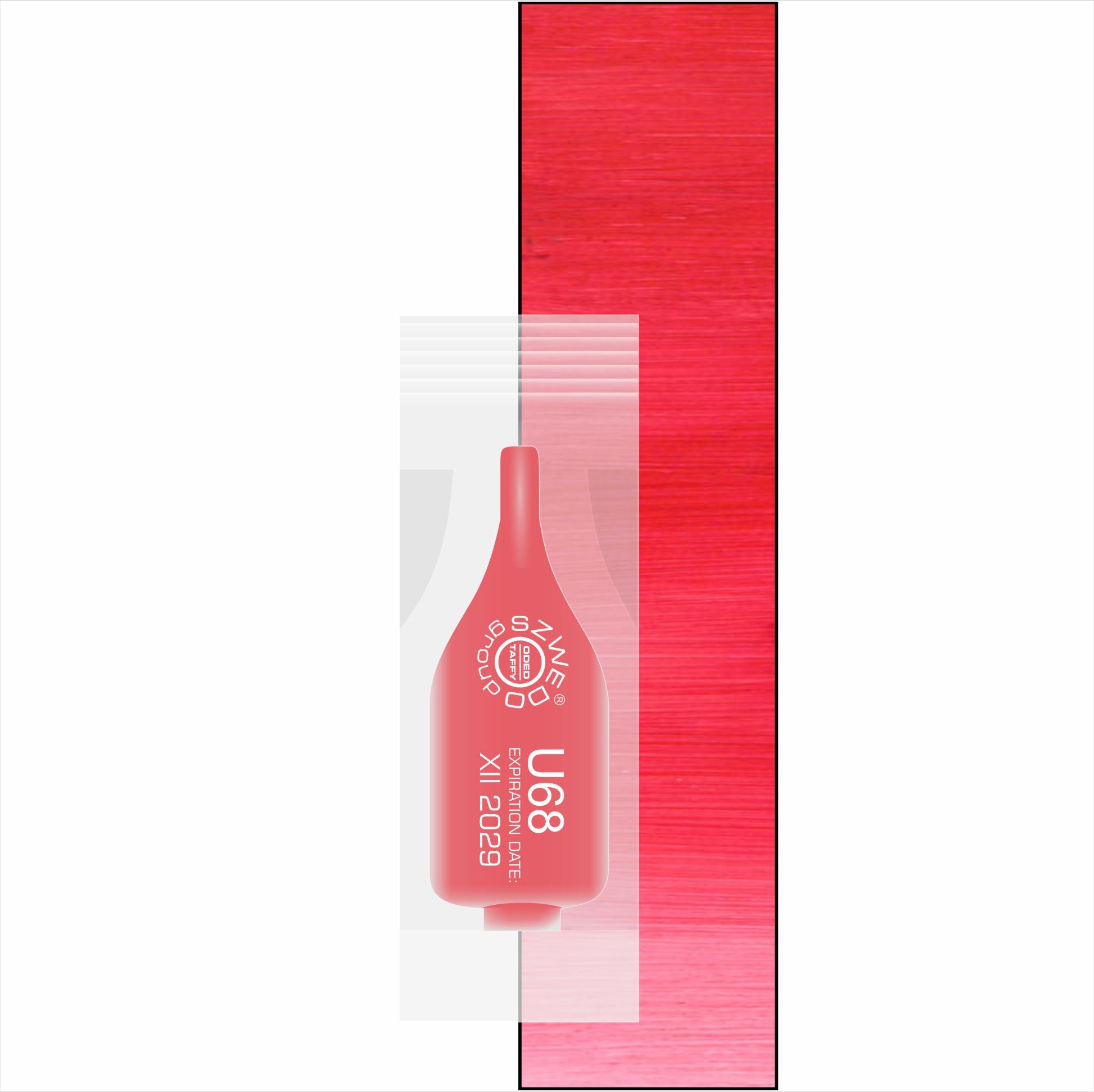 U68 Lisa – wyrazisty czerwono-różowy pigment do makijażu permanentnego ust