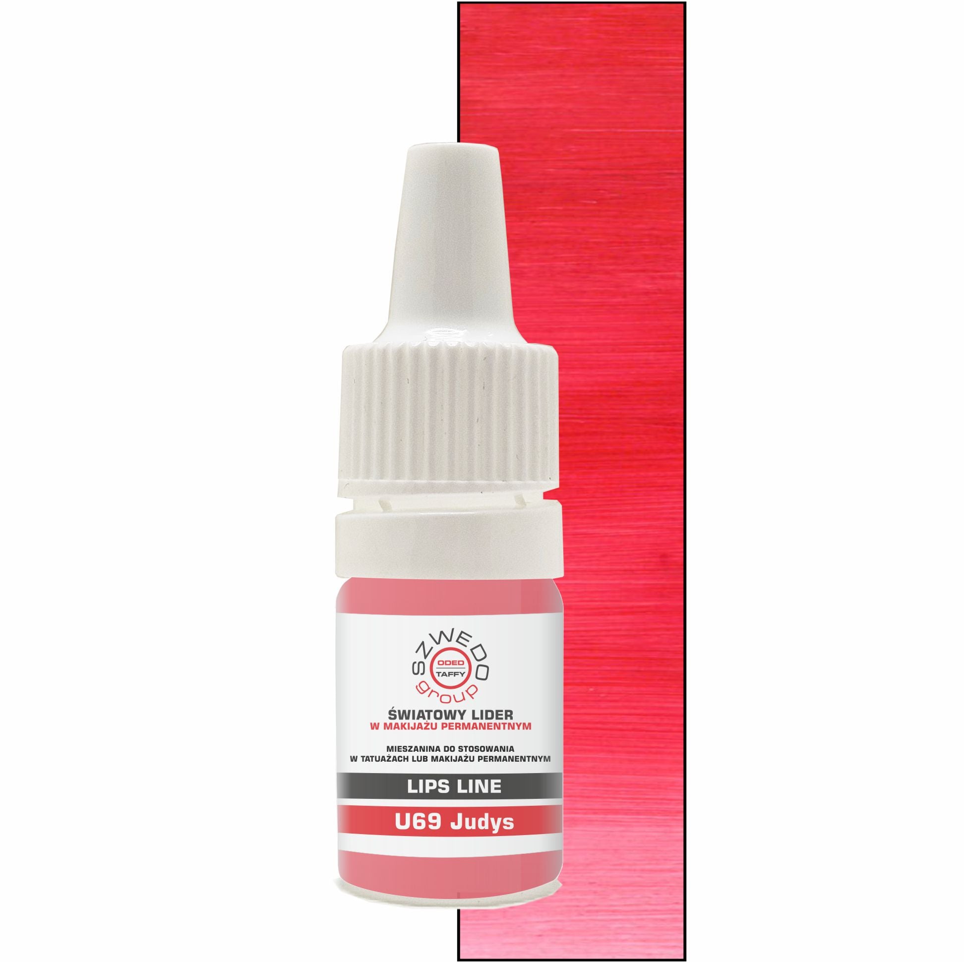 U69 Judys – jasny czerwony pigment do makijażu permanentnego ust