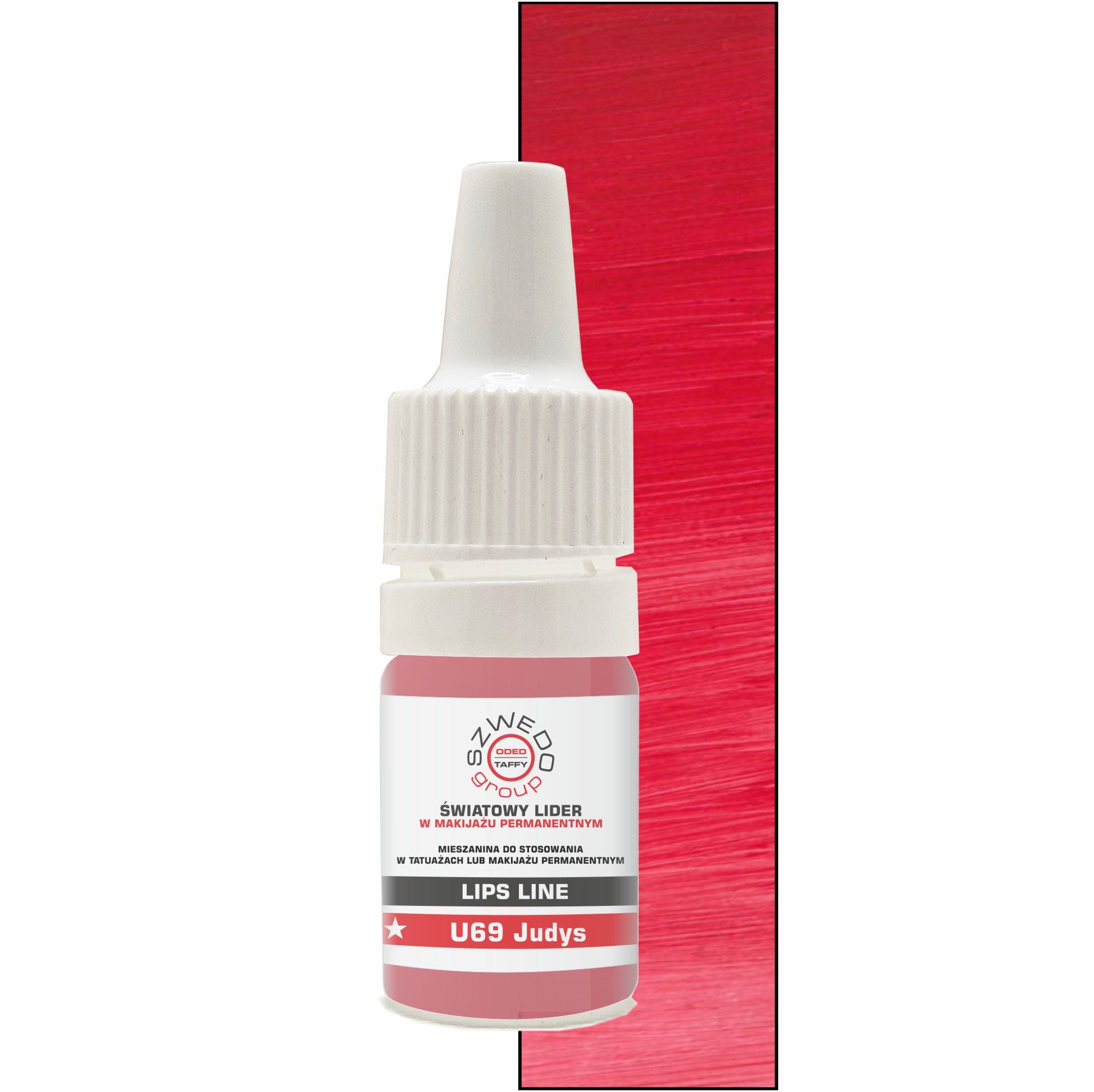 U69 Judys – rubinowy pigment do makijażu permanentnego ust (seria INTENSE)
