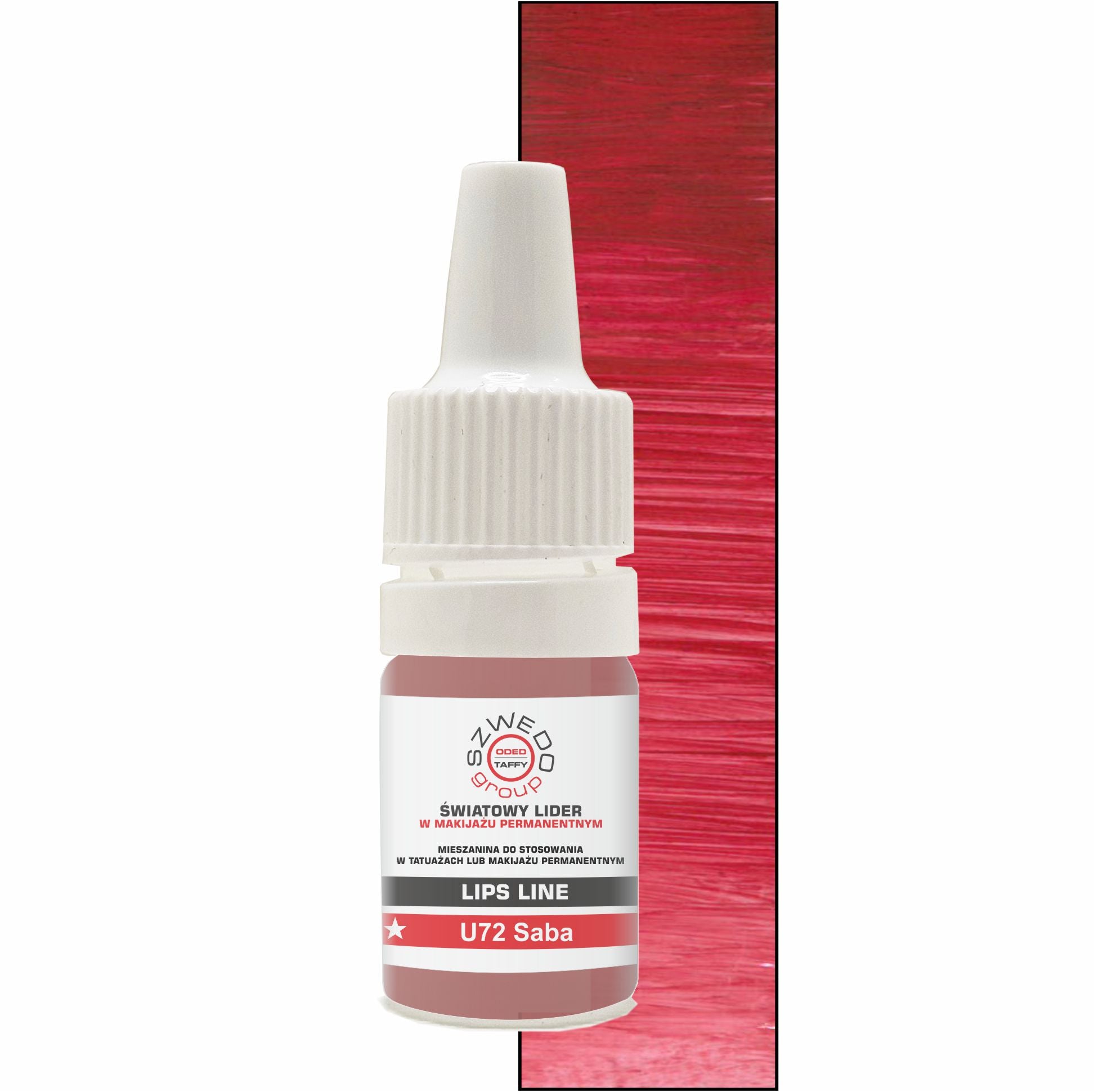 U72 Saba (INTENSE)– rubinowy pigment o naturalnym efekcie do makijażu permanentnego ust