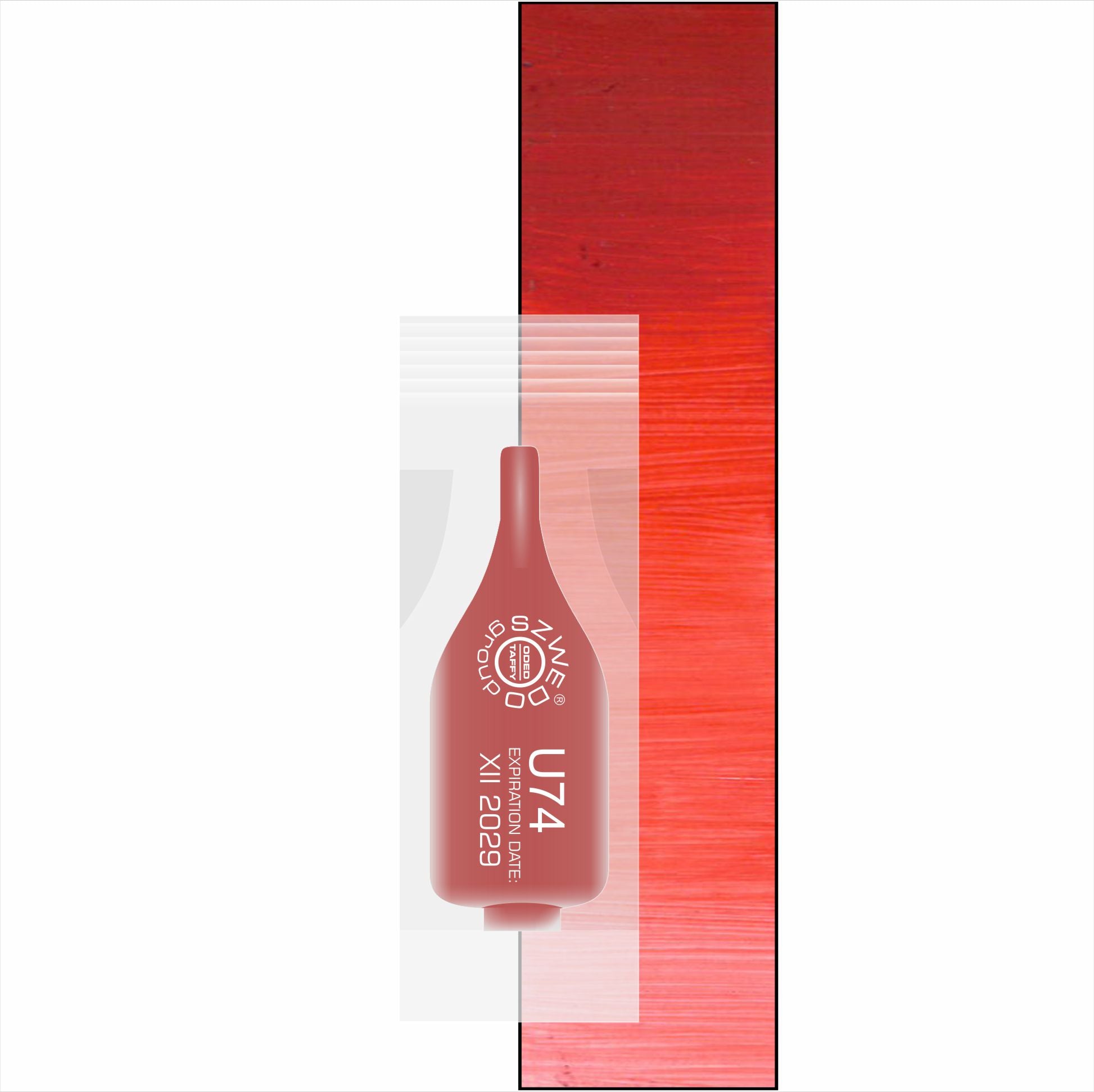 U74 Tami – transparentny czerwony pigment do makijażu permanentnego ust