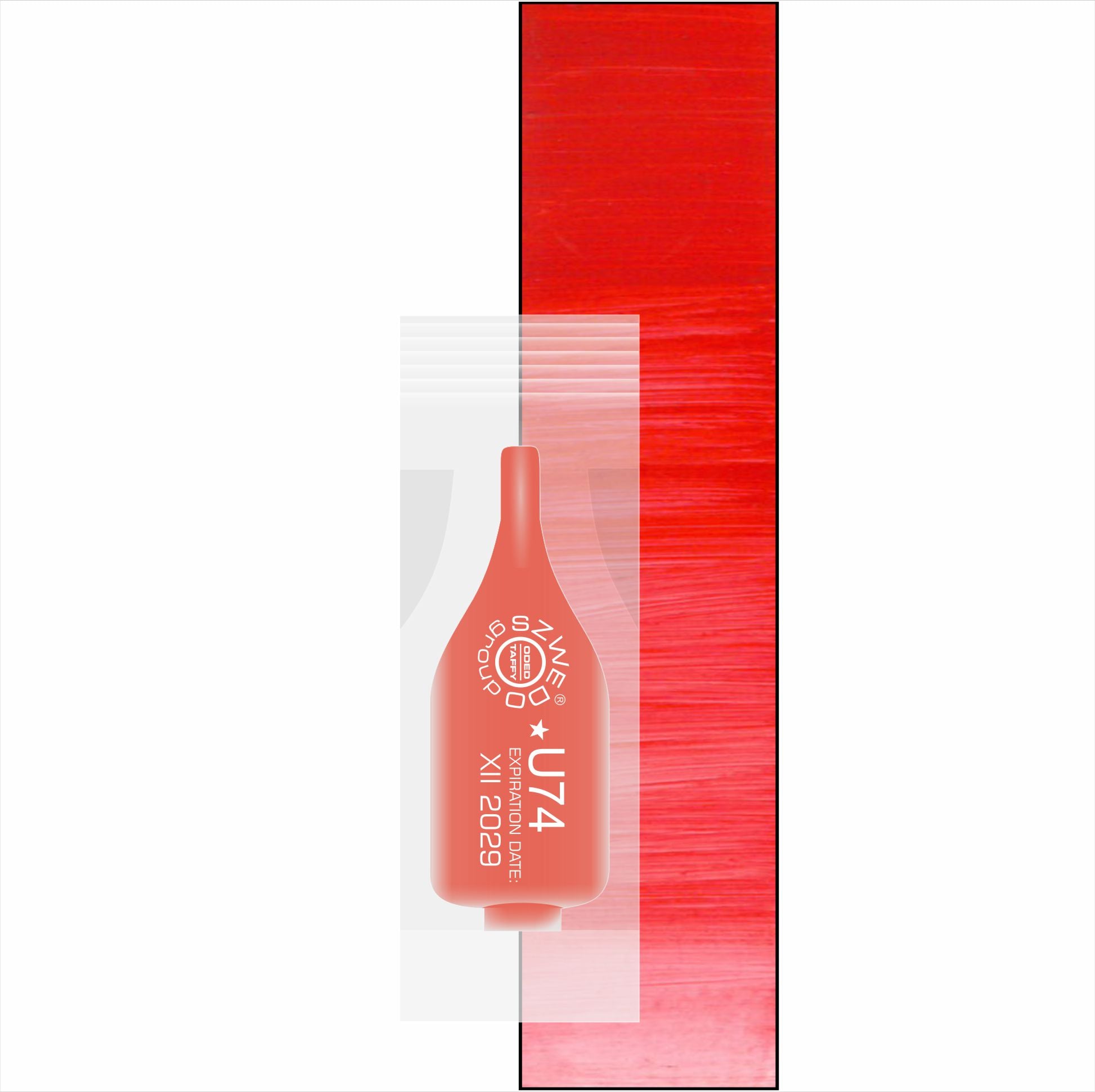 U74 Tami (INTENSE) – ciepły czerwony pigment o młodzieńczym efekcie do makijażu permanentnego ust