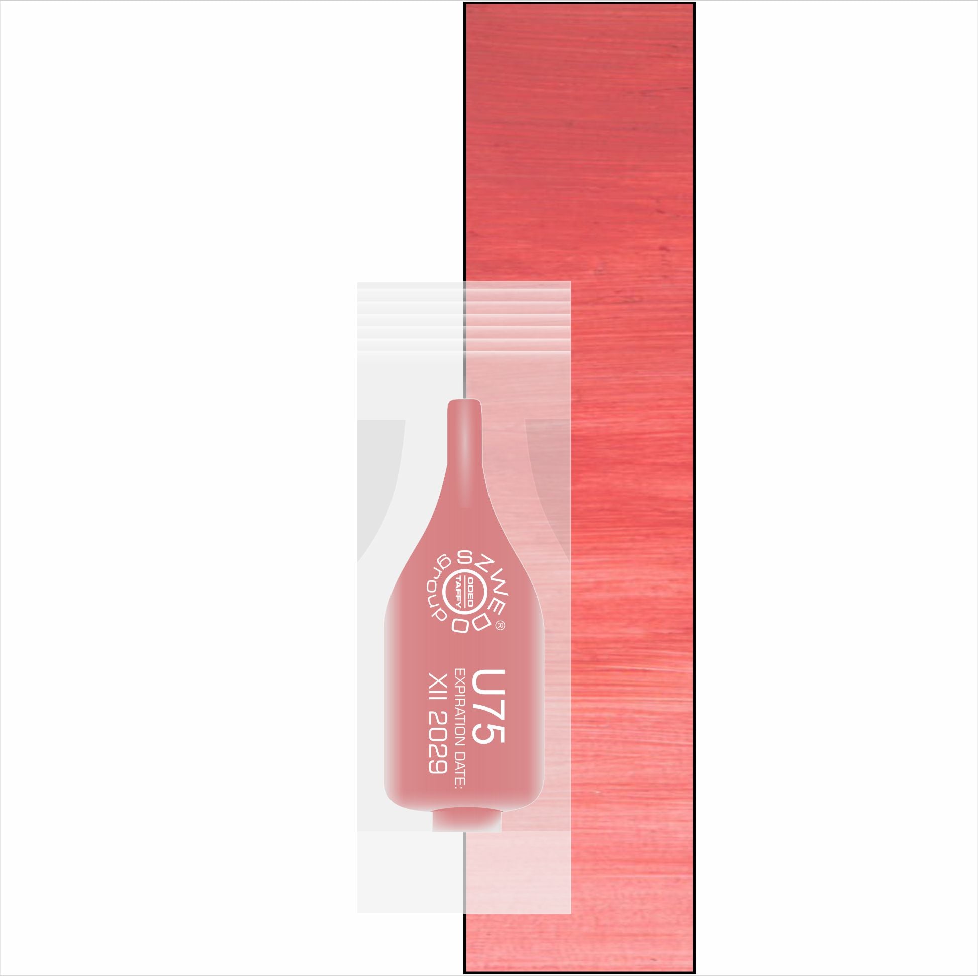 U75 Azalea – pudrowy koralowo-czerwony pigment do makijażu permanentnego ust