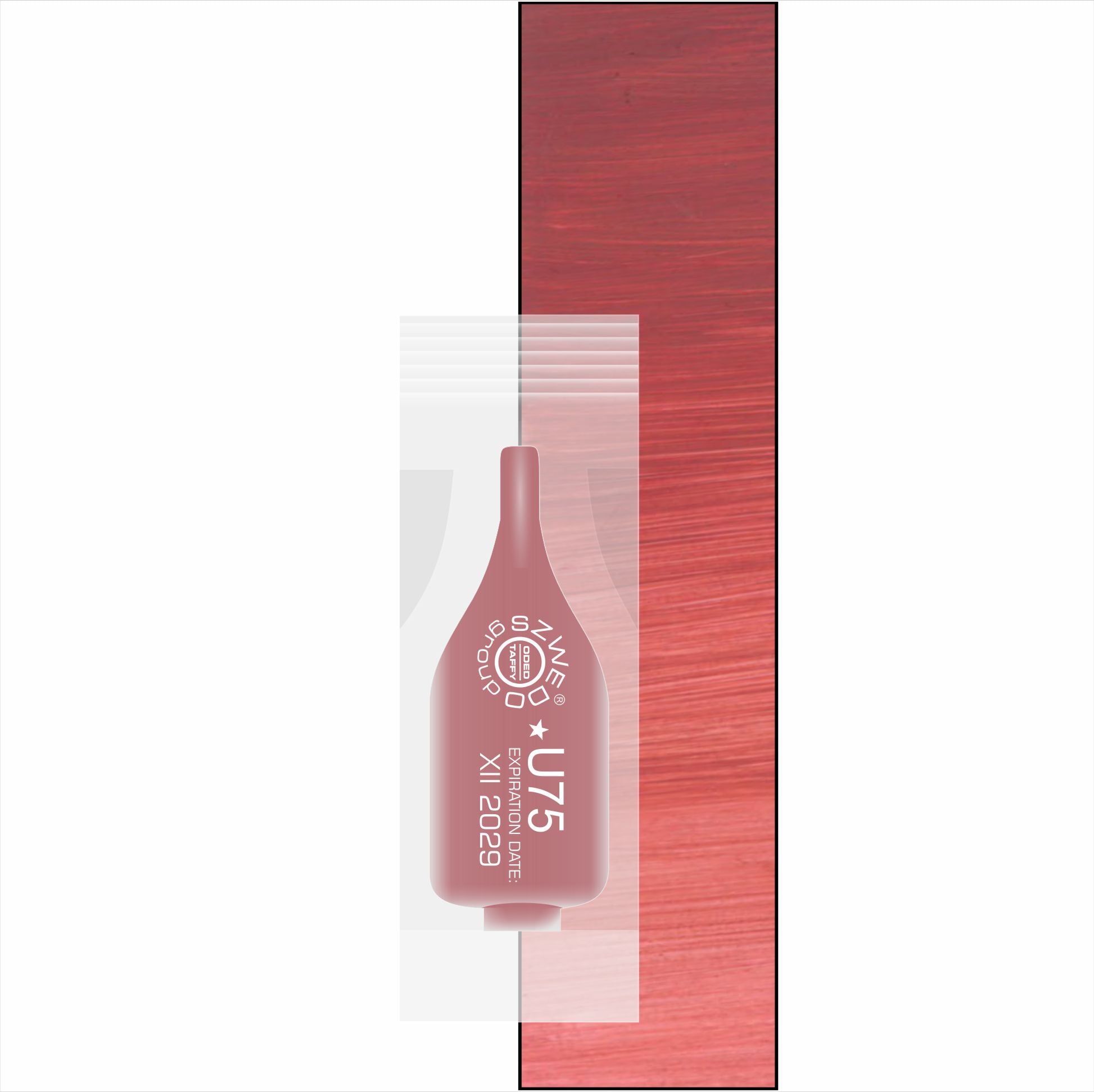 U75 Azalea (INTENSE) – intensywny koralowo-czerwony pigment do makijażu permanentnego ust