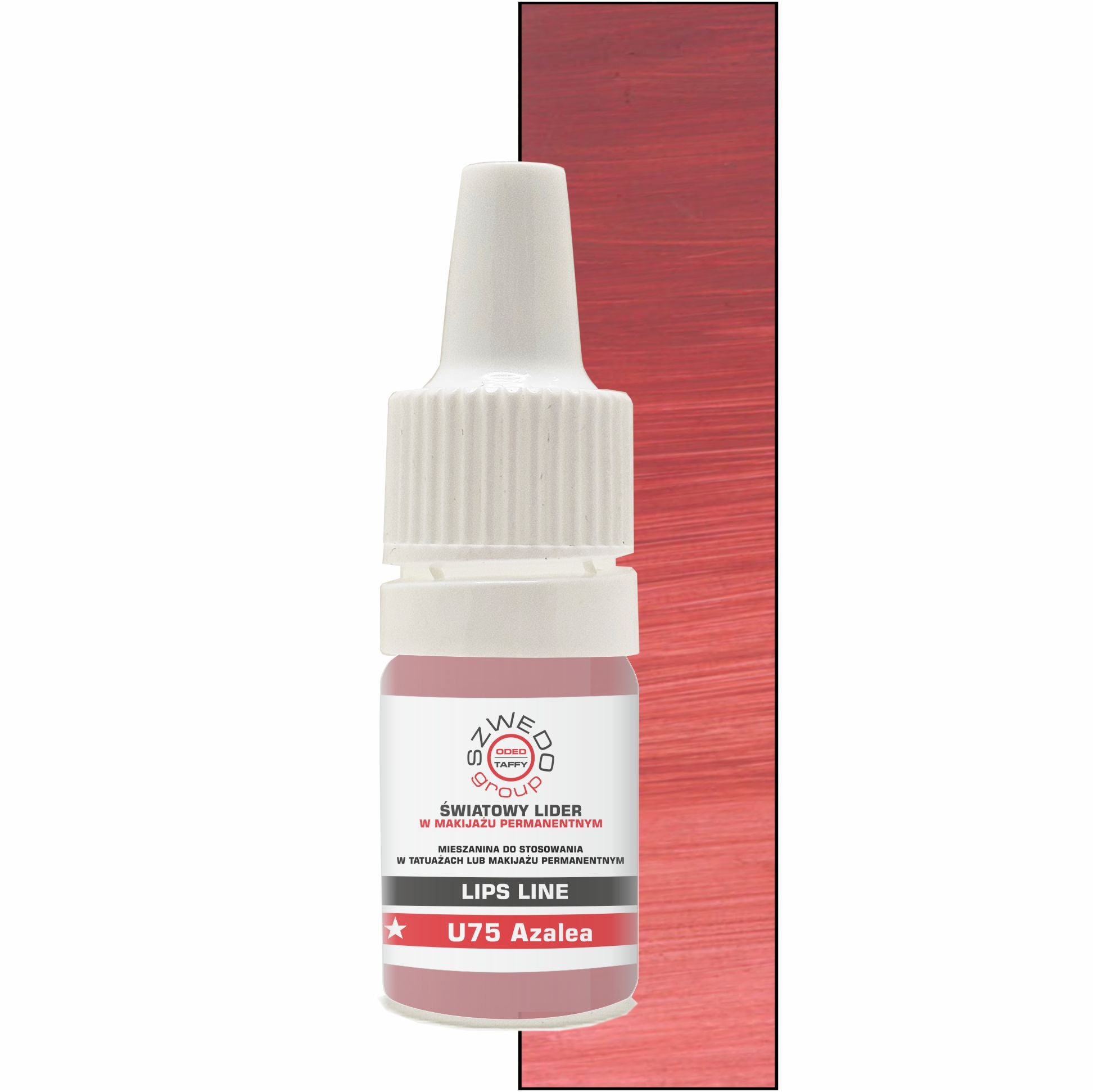 U75 Azalea (INTENSE) – intensywny koralowo-czerwony pigment do makijażu permanentnego ust