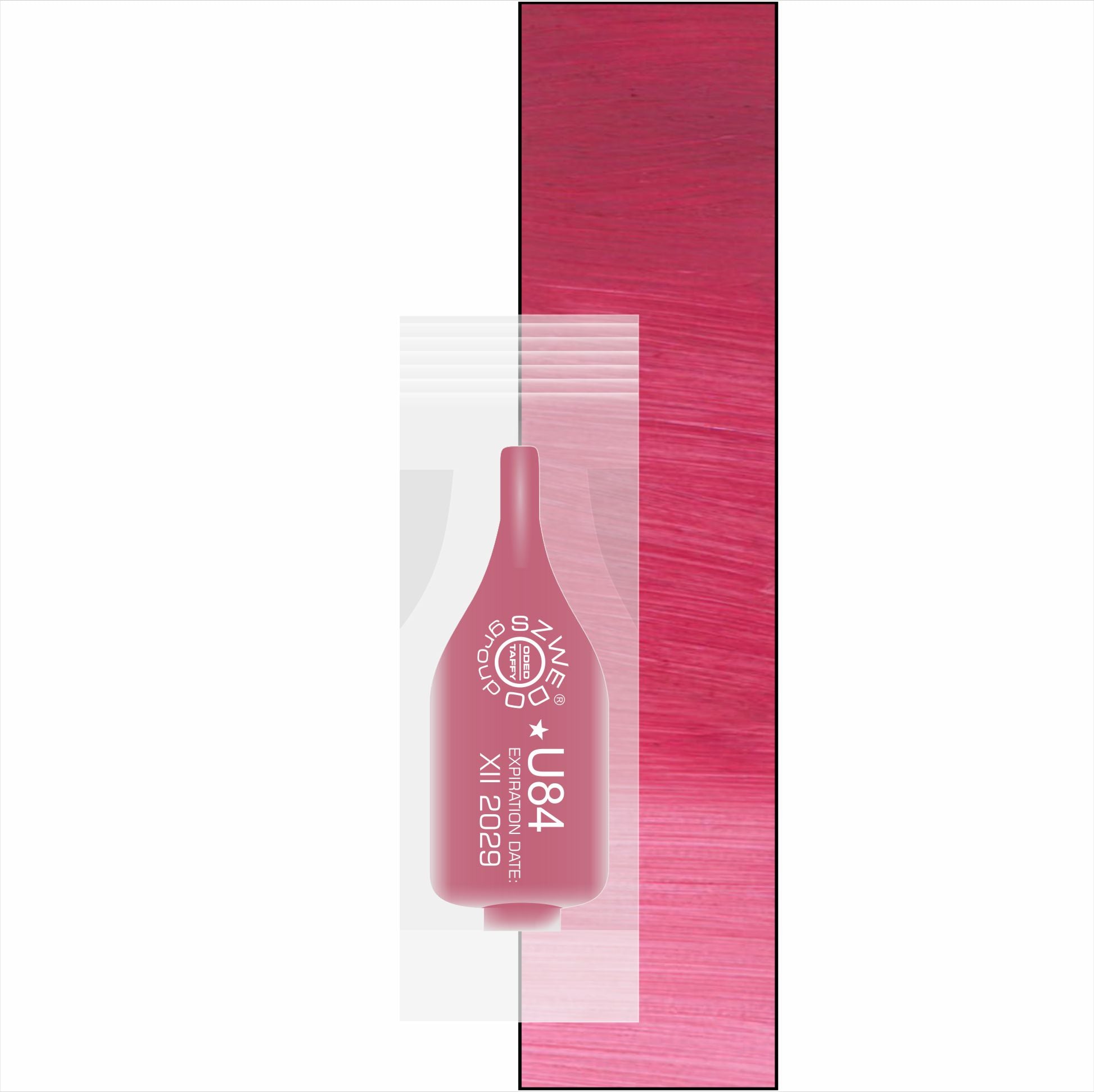 U84 Peony (INTENSE) – chłodny róż z nutą maliny do makijażu permanentnego ust