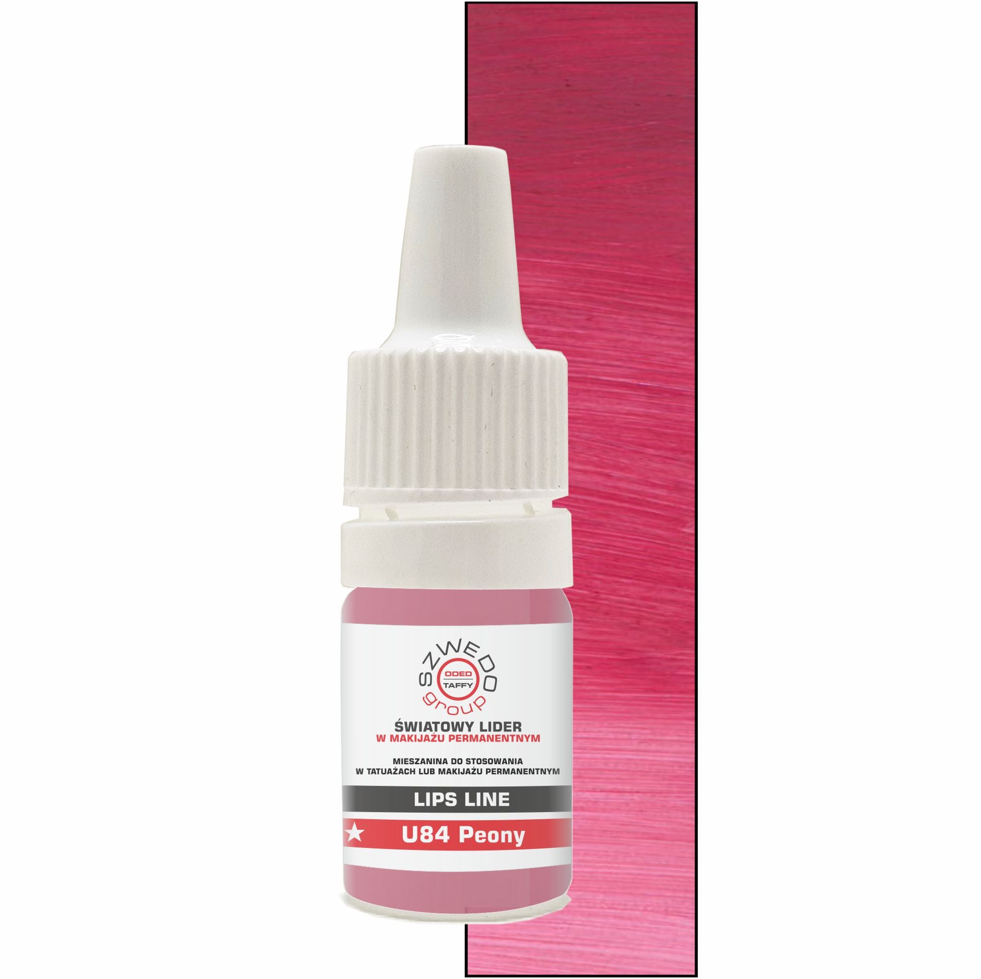 U84 Peony (INTENSE) – chłodny róż z nutą maliny do makijażu permanentnego ust