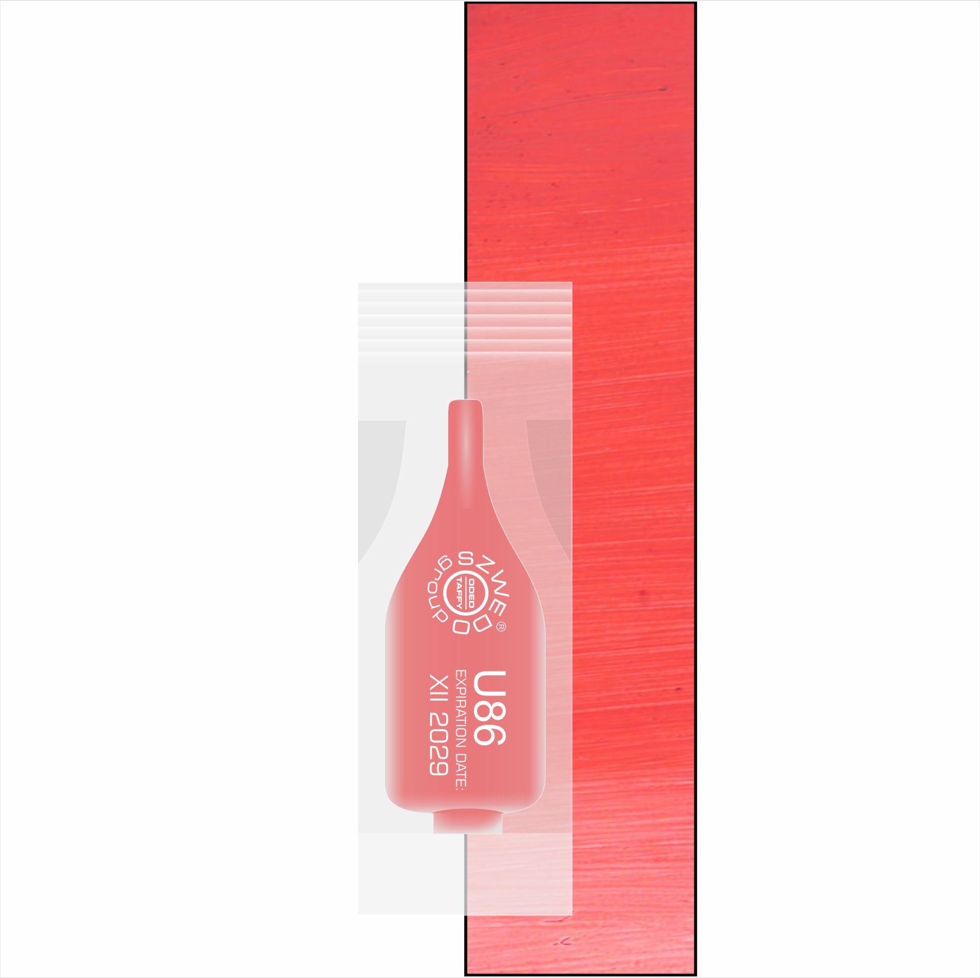 U86 Tulip – pudrowy czerwony pigment do makijażu permanentnego ust