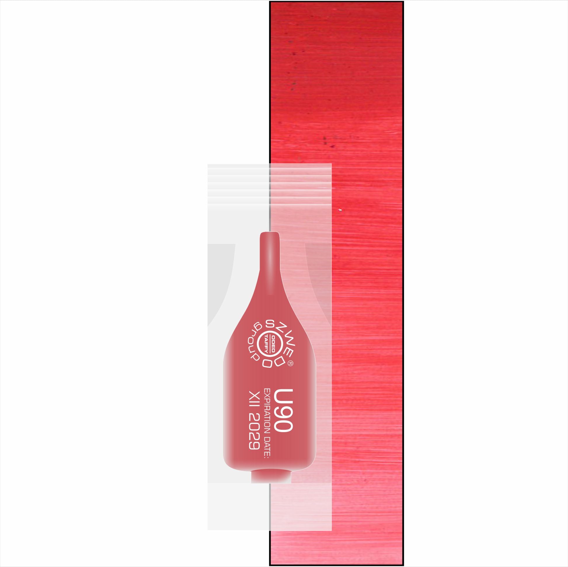 U90 Aster – pudrowy czerwony pigment do makijażu permanentnego ust