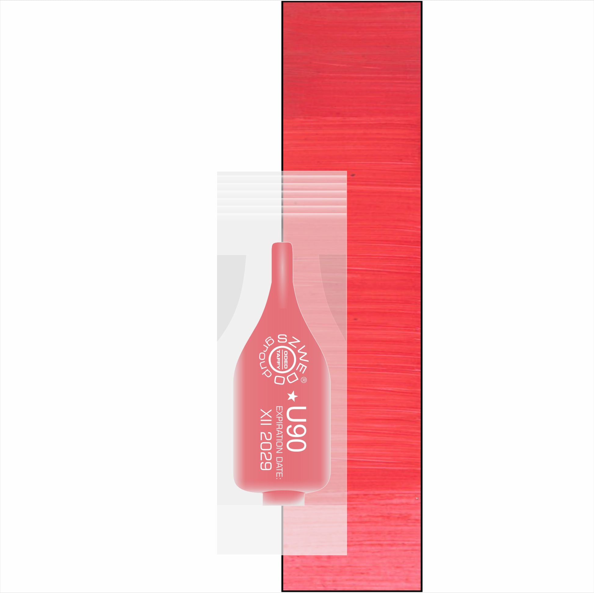 U90 Aster (INTENSE) – pudrowy czerwono-różowy pigment do makijażu permanentnego ust