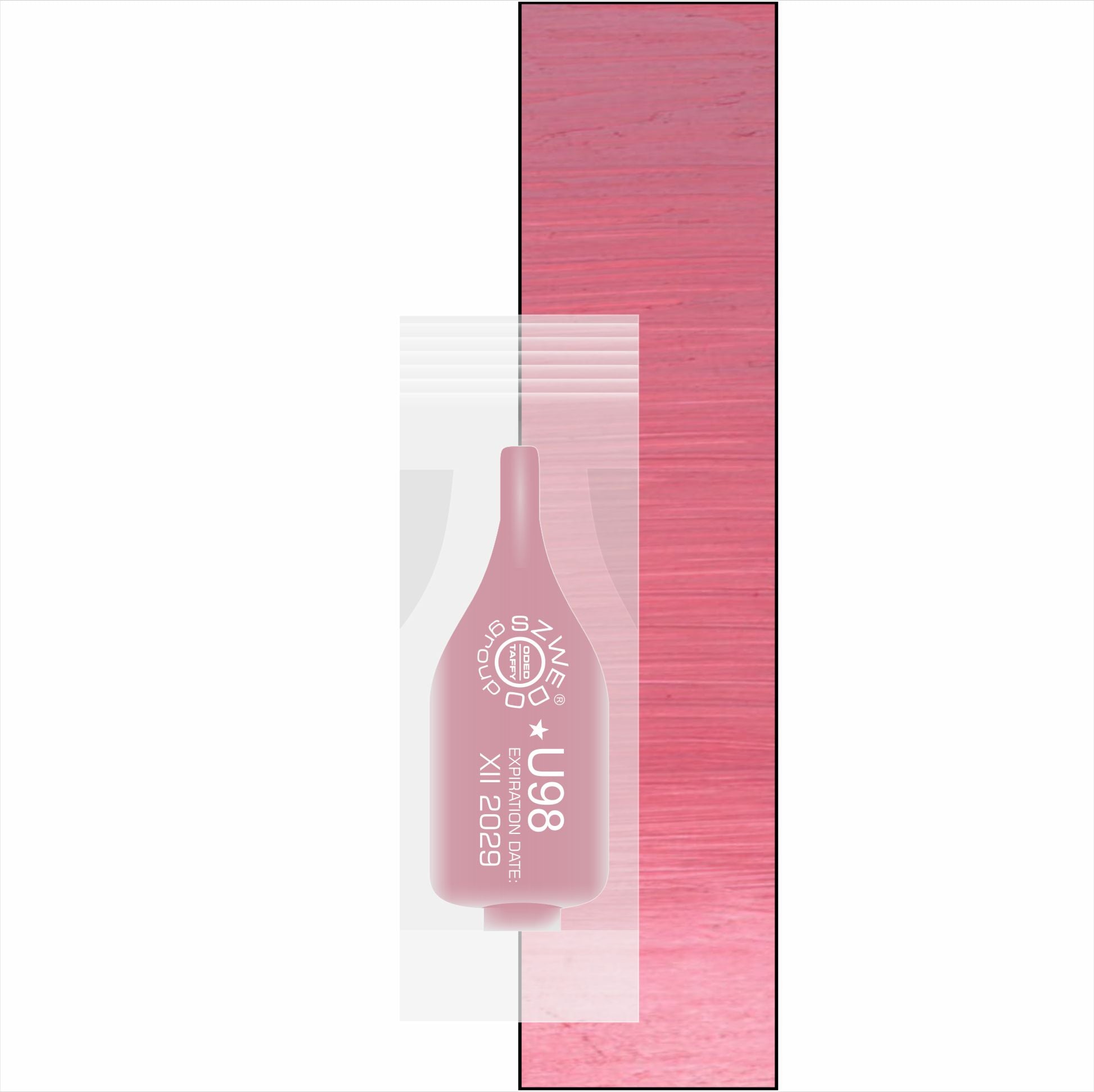 U98 Gabi (INTENSE) – chłodny róż z nutą malinową do makijażu permanentnego ust